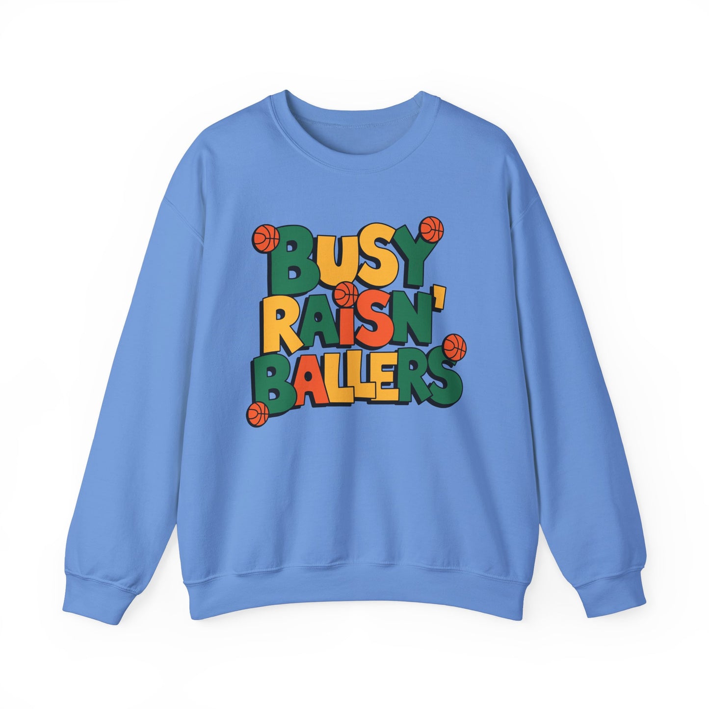 Busy Raisin' Ballers Sweatshirt, Cute Mom Life Pullover, Sports Mom Shirt, Cozy Game Day Sweater, Basketball Baseball Football Gift