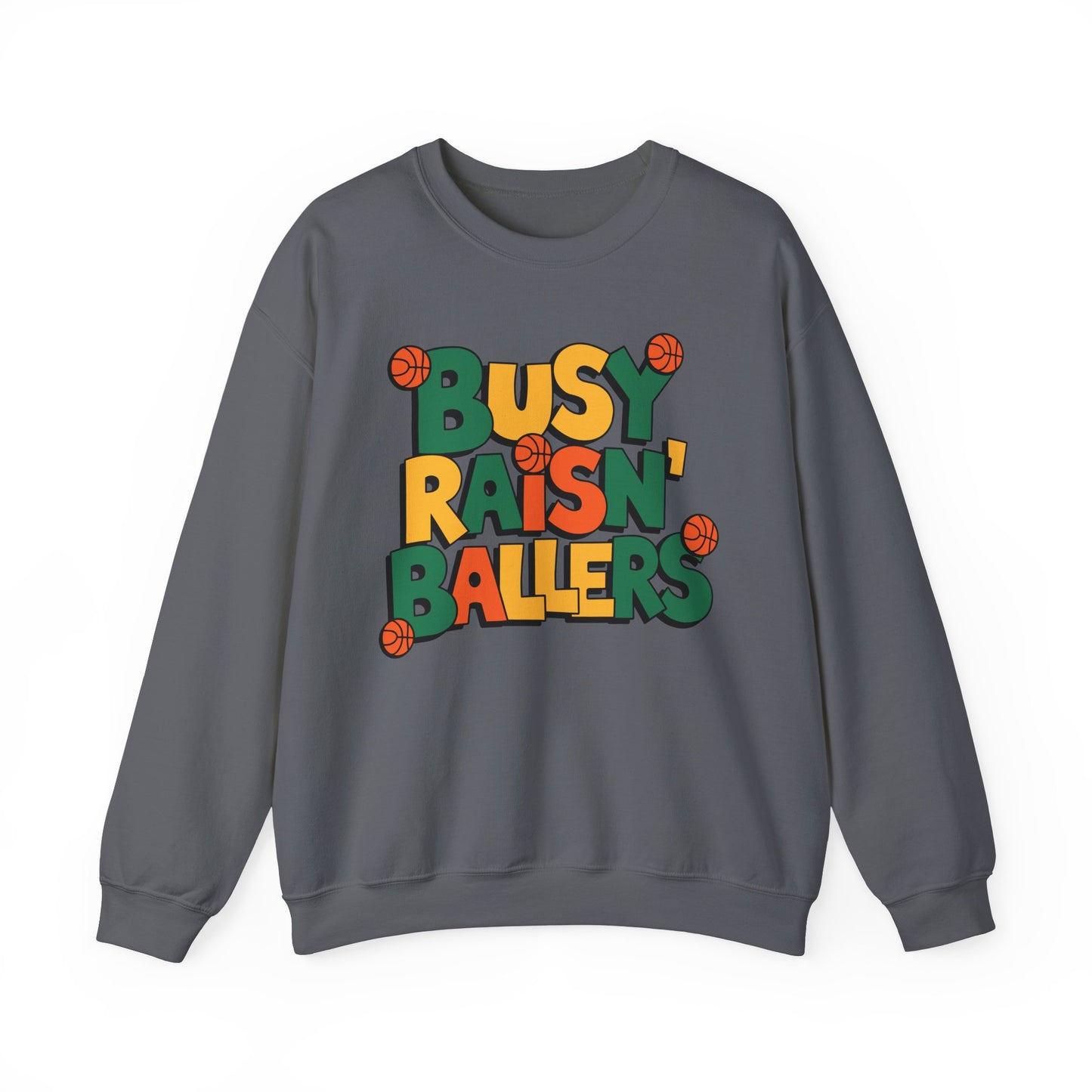 Busy Raisin' Ballers Sweatshirt, Cute Mom Life Pullover, Sports Mom Shirt, Cozy Game Day Sweater, Basketball Baseball Football Gift