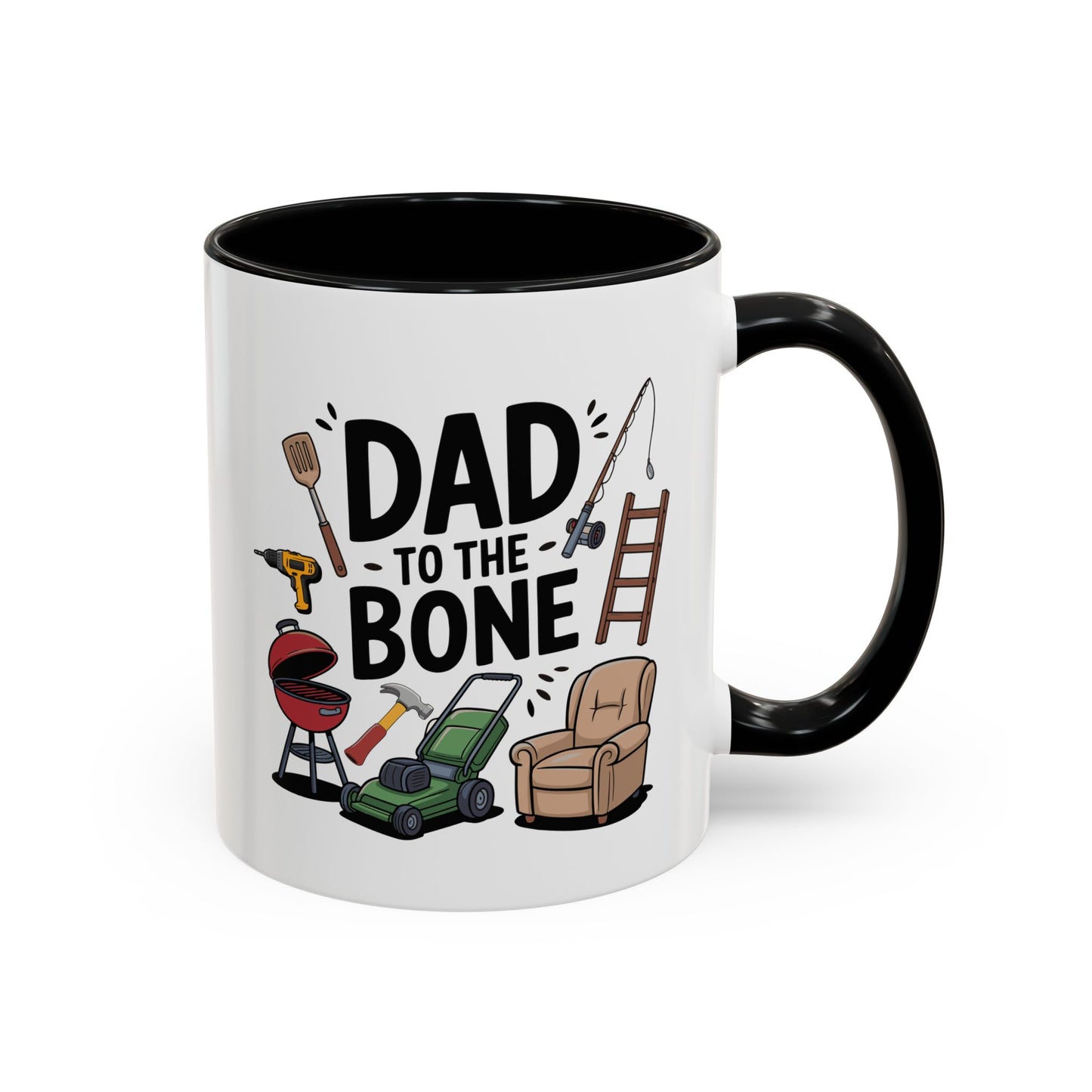 Dad to the Bone Mug Funny Dad Mug Fathers Day Gift Dad Mug Gift Handy Dad Mug Fishing Lawn Tools Mug Best Dad Ever Gift for Him