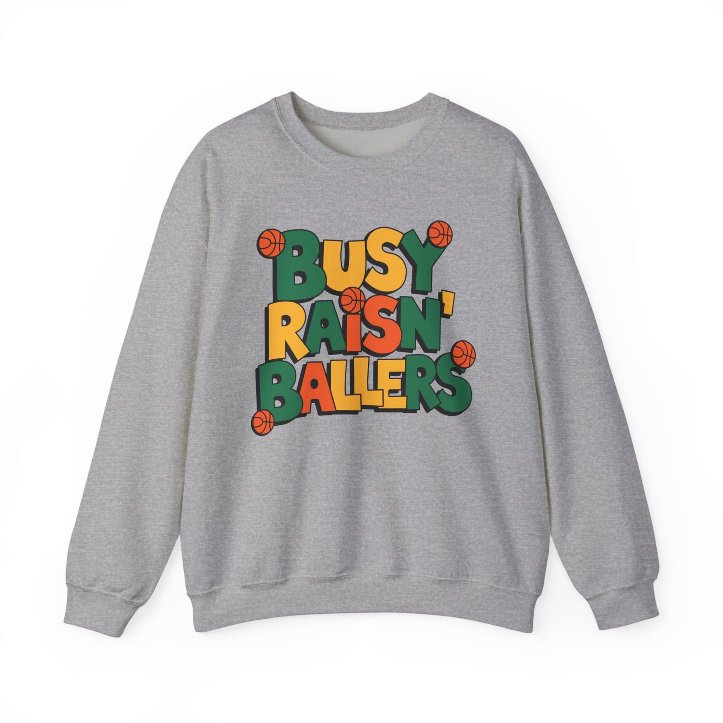 Busy Raisin' Ballers Sweatshirt, Cute Mom Life Pullover, Sports Mom Shirt, Cozy Game Day Sweater, Basketball Baseball Football Gift