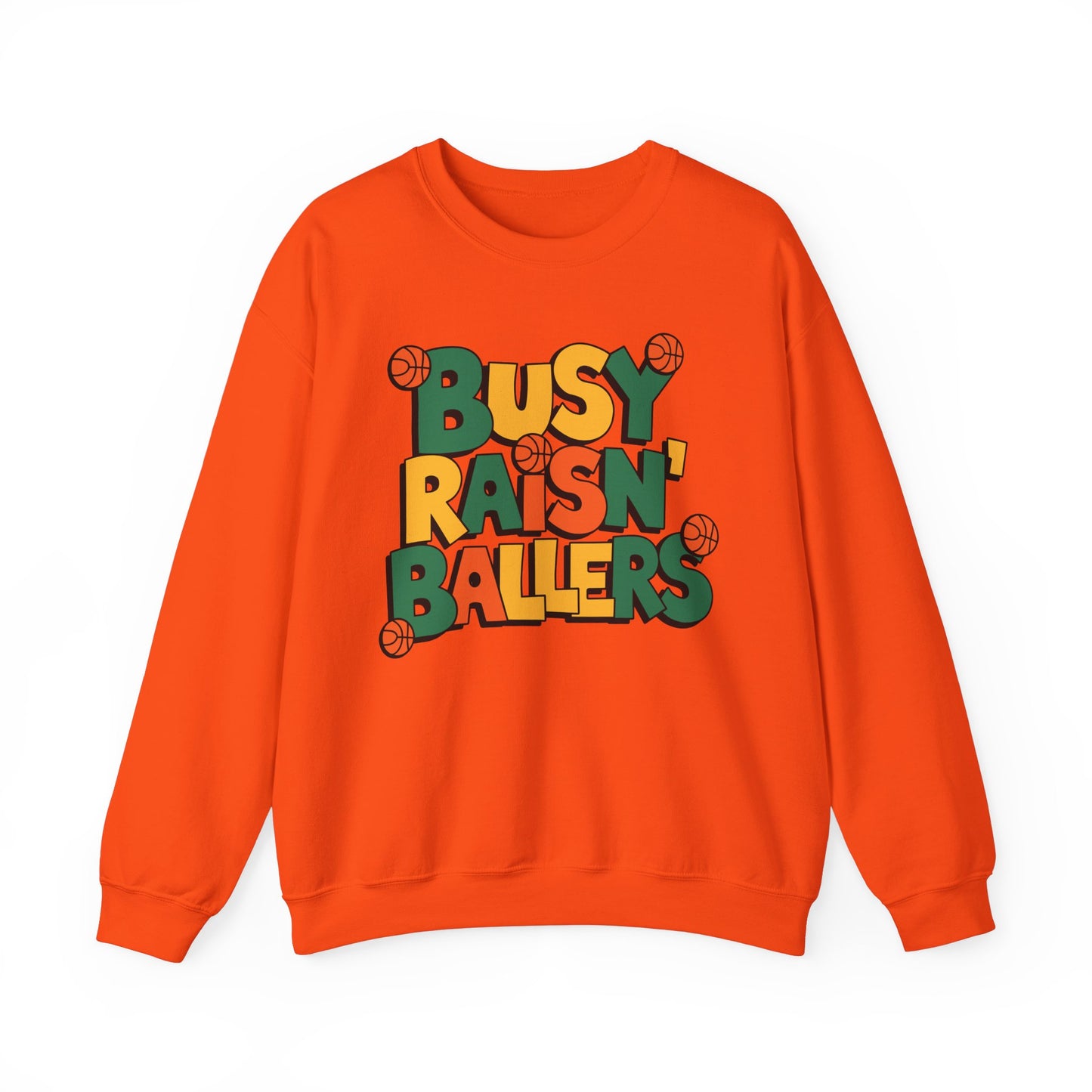 Busy Raisin' Ballers Sweatshirt, Cute Mom Life Pullover, Sports Mom Shirt, Cozy Game Day Sweater, Basketball Baseball Football Gift