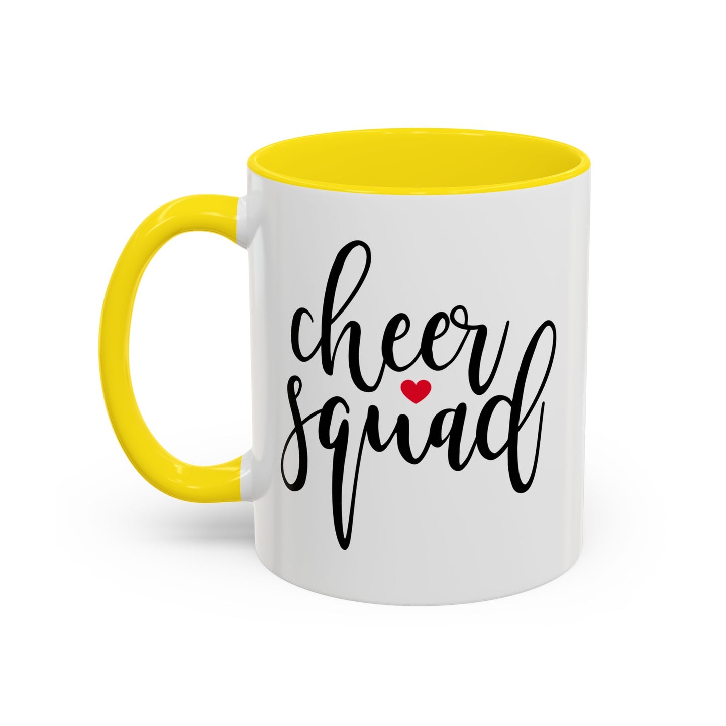 Cheer Squad Coffee Mug | Playful Cursive Script | 11oz Ceramic Mug