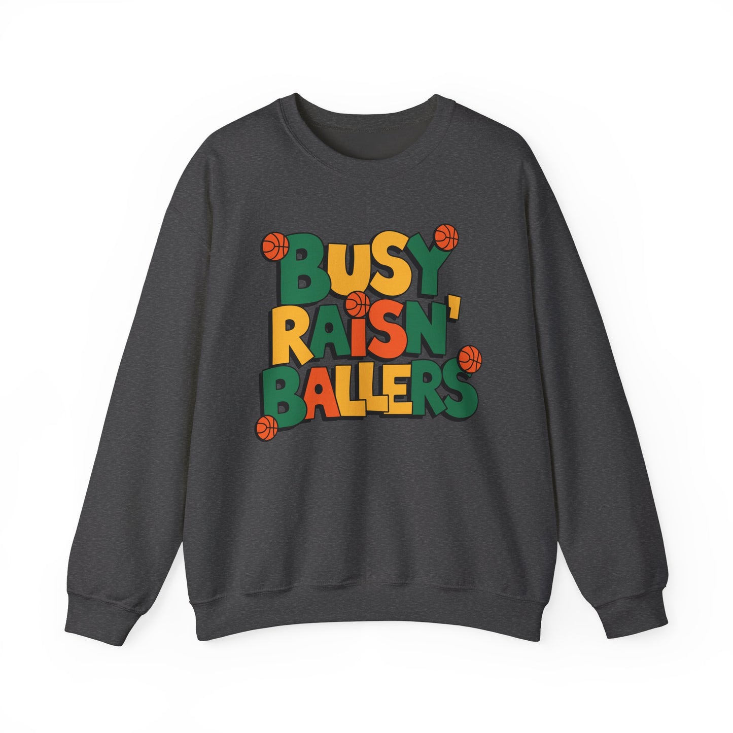 Busy Raisin' Ballers Sweatshirt, Cute Mom Life Pullover, Sports Mom Shirt, Cozy Game Day Sweater, Basketball Baseball Football Gift
