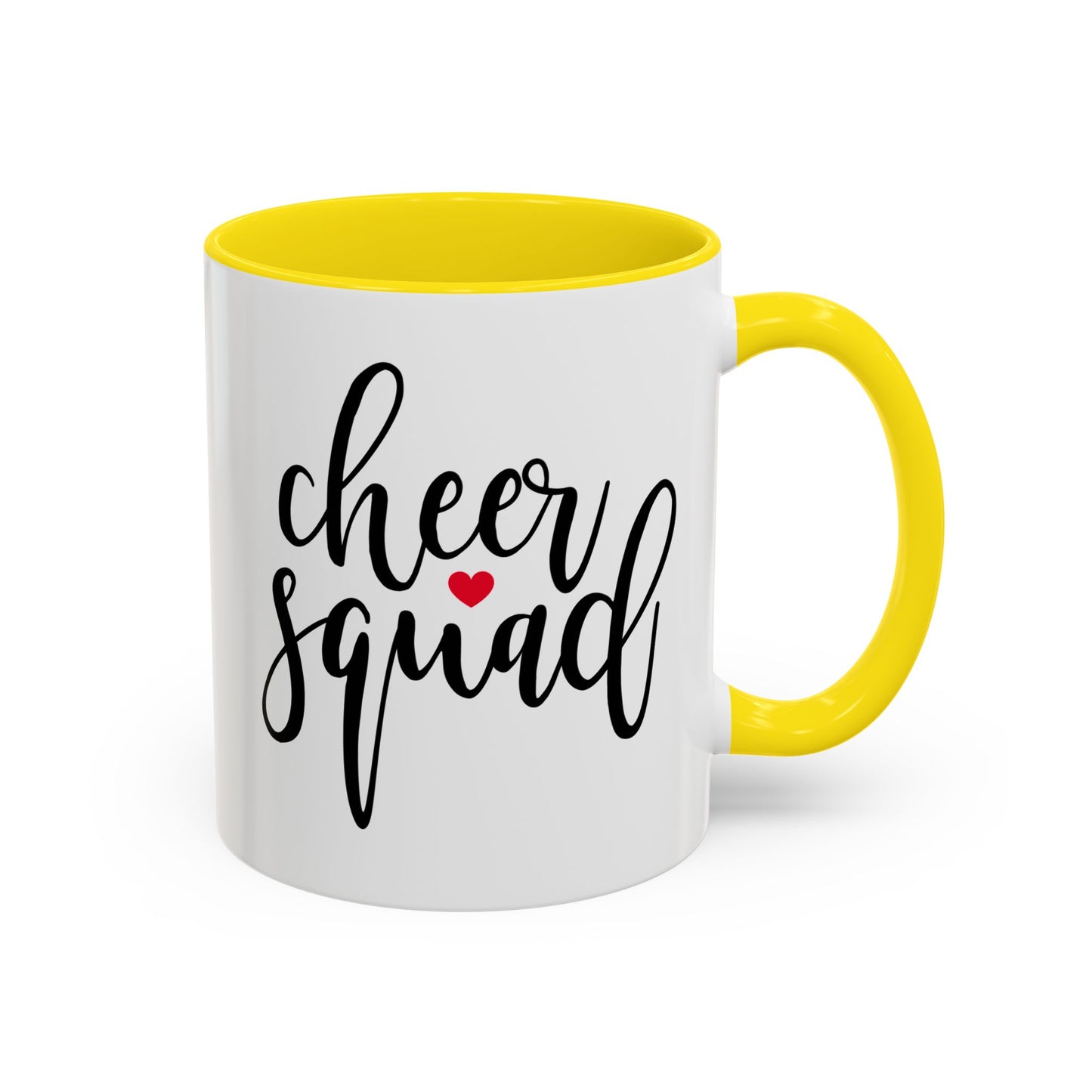 Cheer Squad Coffee Mug | Playful Cursive Script | 11oz Ceramic Mug