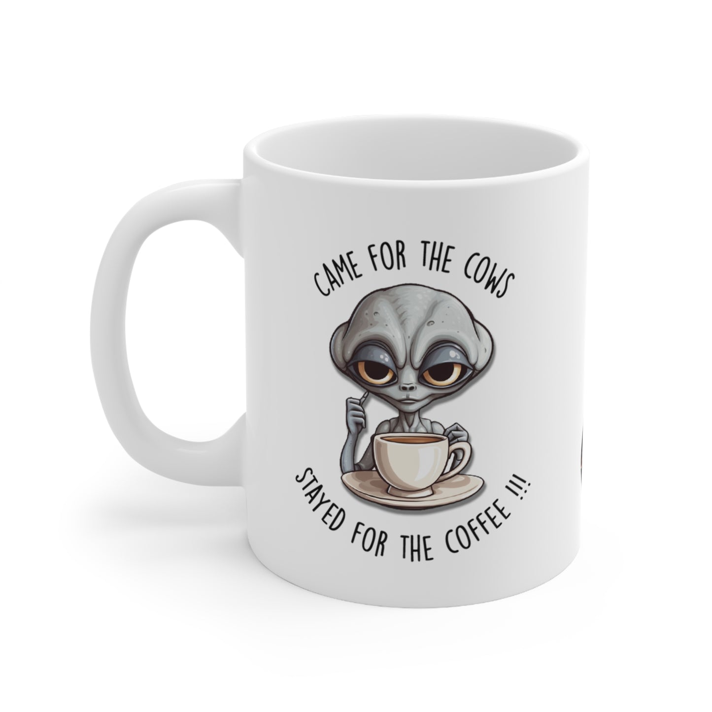 Extraterrestrial Mug Medley: Out Of This World Humor! Set of four (4) mugs.
