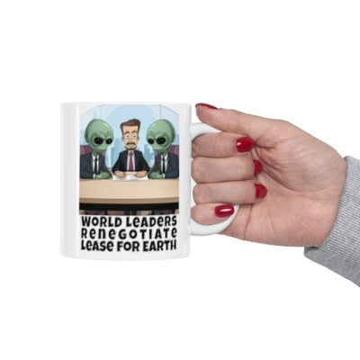 Alien Landlords! The novelty/humor/gift ceramic coffee mug!