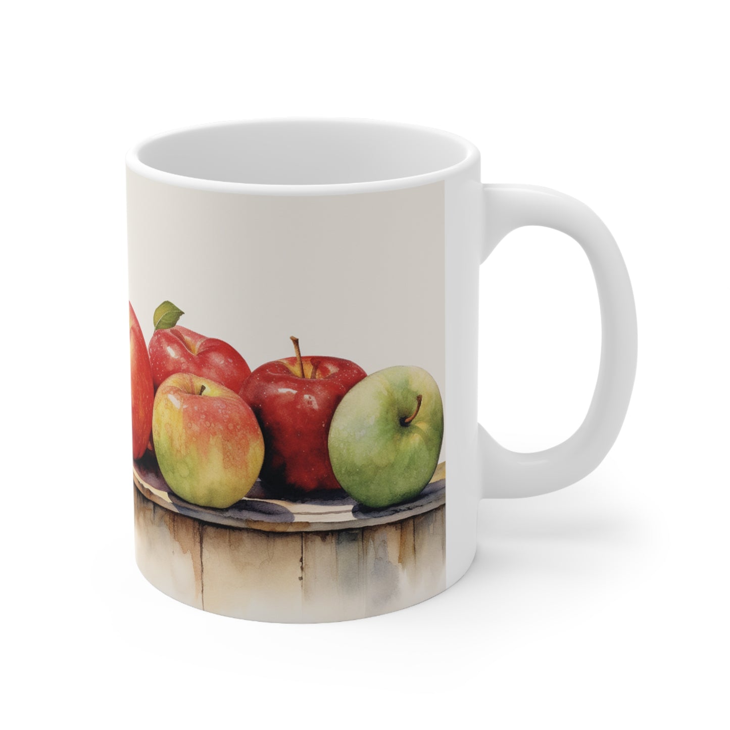 Apple Harvest, Watercolored Fruit Series 11oz Coffee Mug from Java Jargon