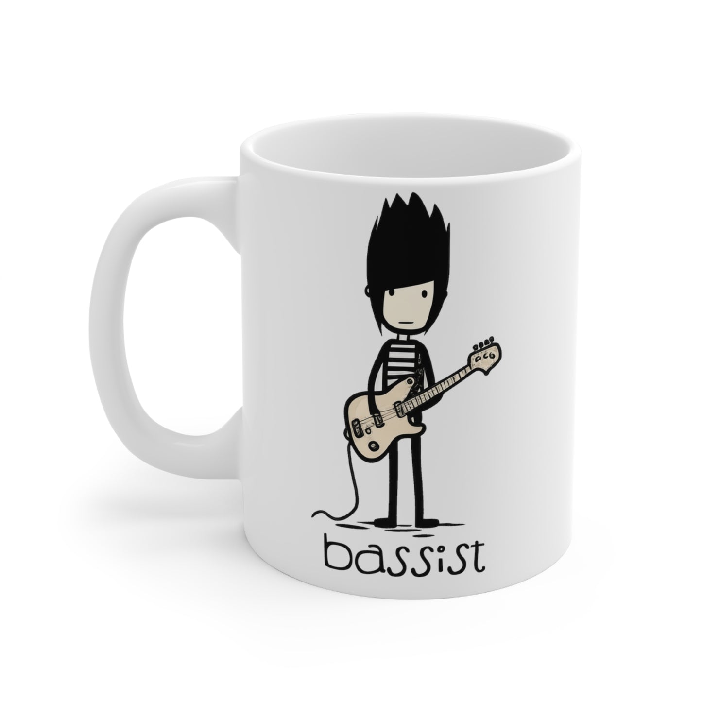 The Band...set of five (5) Stick figure band member mugs