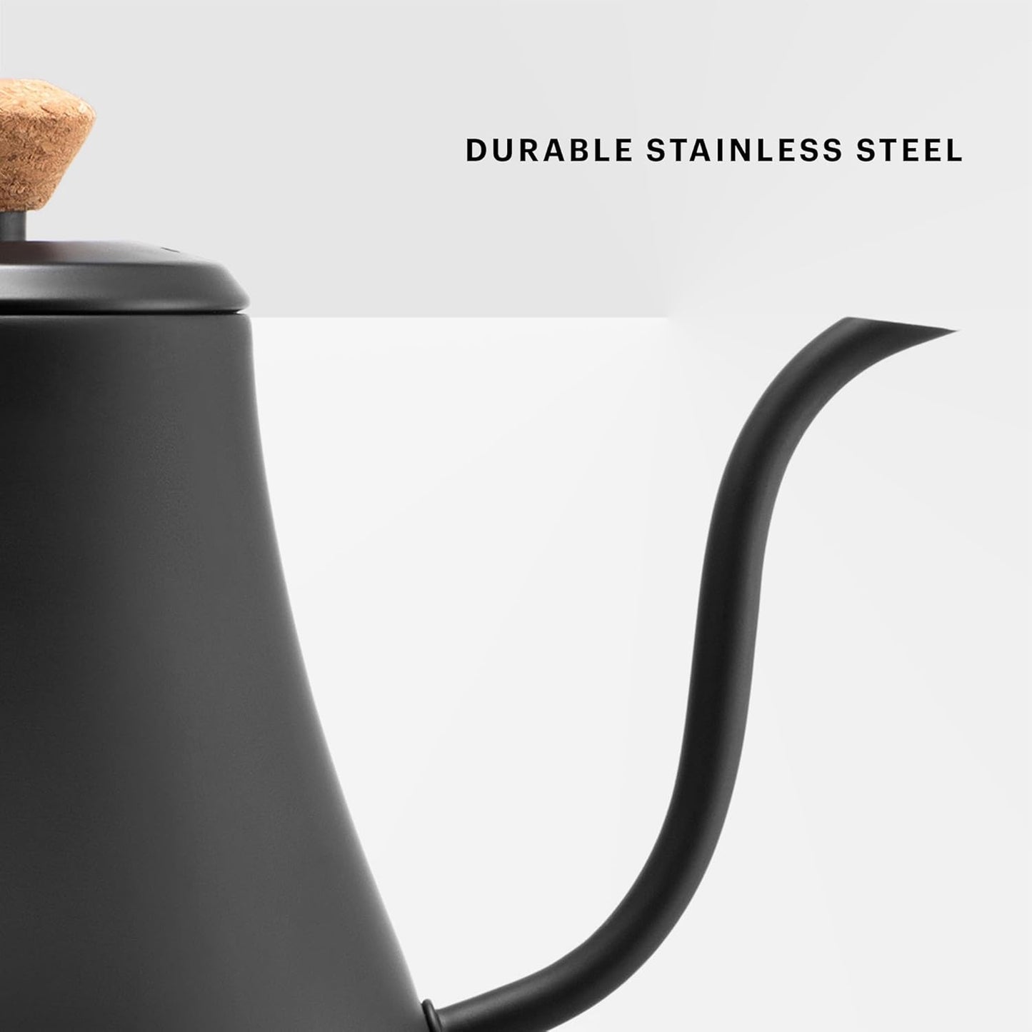 Bodum Bistro Gooseneck Kettle – Matte Black, Stainless Steel