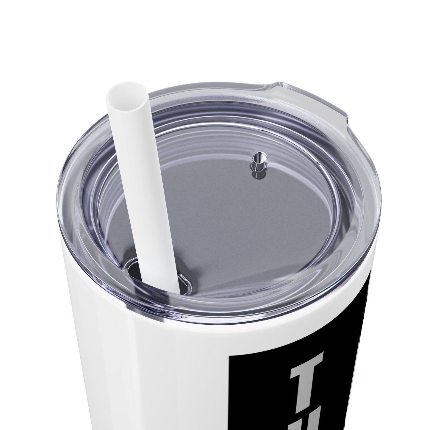 Thirsty Bitch Tumbler | Funny 20oz Skinny Cup with Straw | Festival Travel Mug | Hot or Cold Drinkware | Matte UV Print