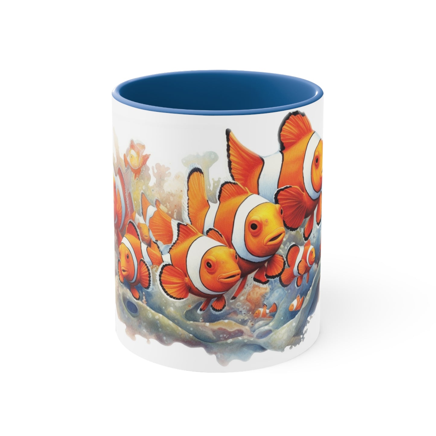 From the Sea, set of Six (6) Watercolor Mugs.