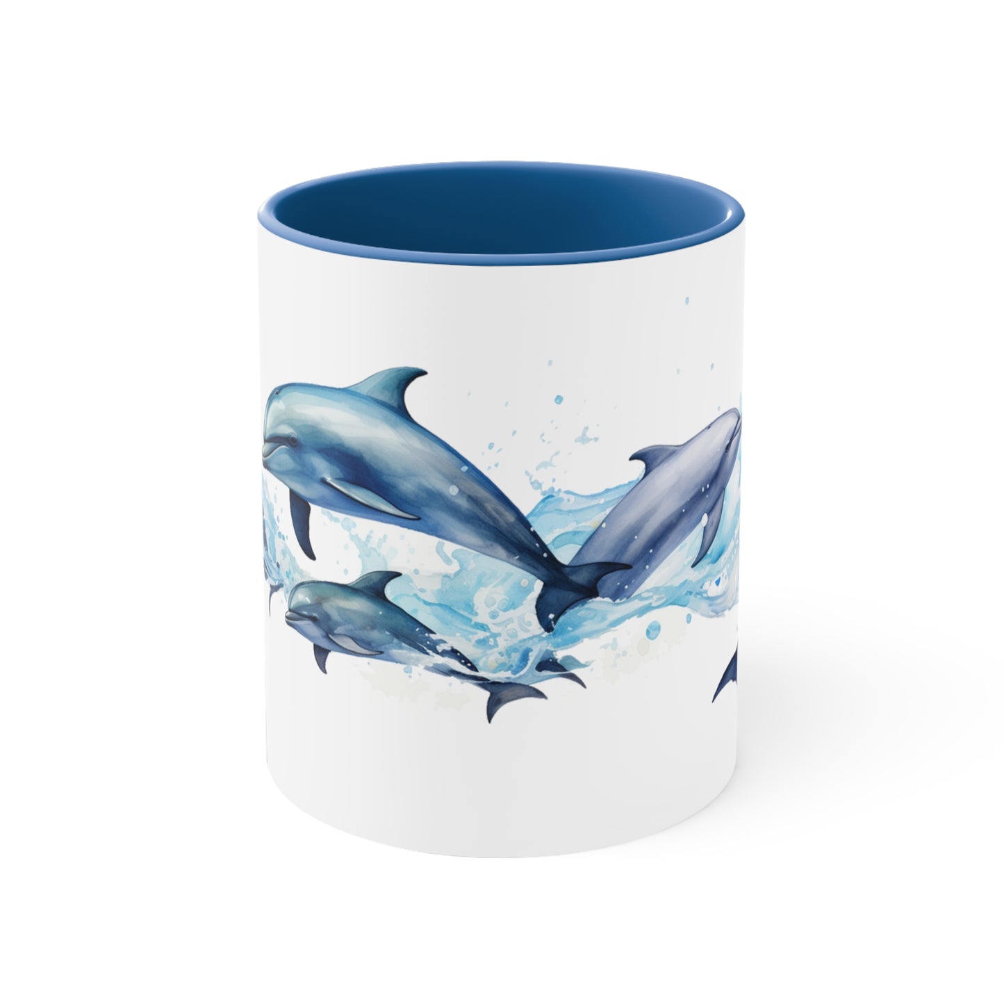 From the Sea, set of Six (6) Watercolor Mugs.