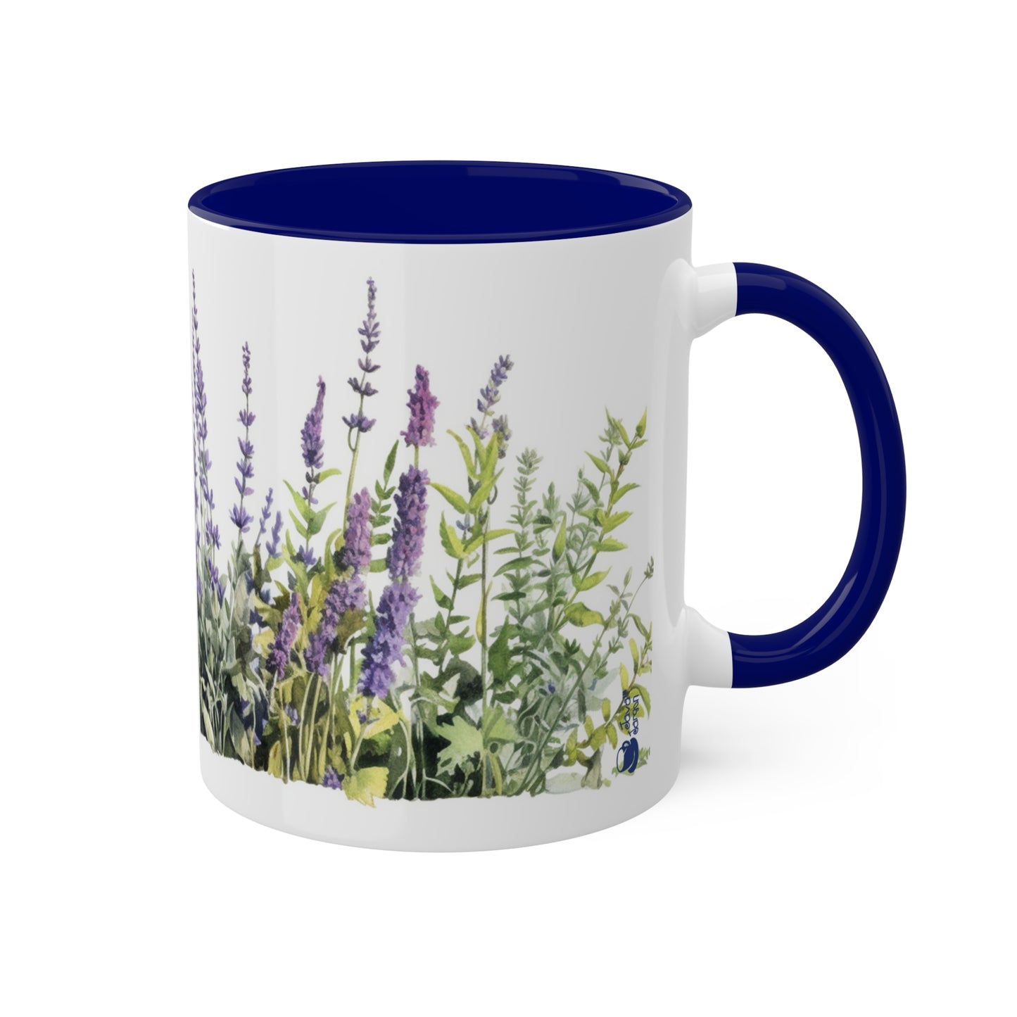 English Lavender, Collectible Series Floral inspired watercolor 11oz coffee mug.