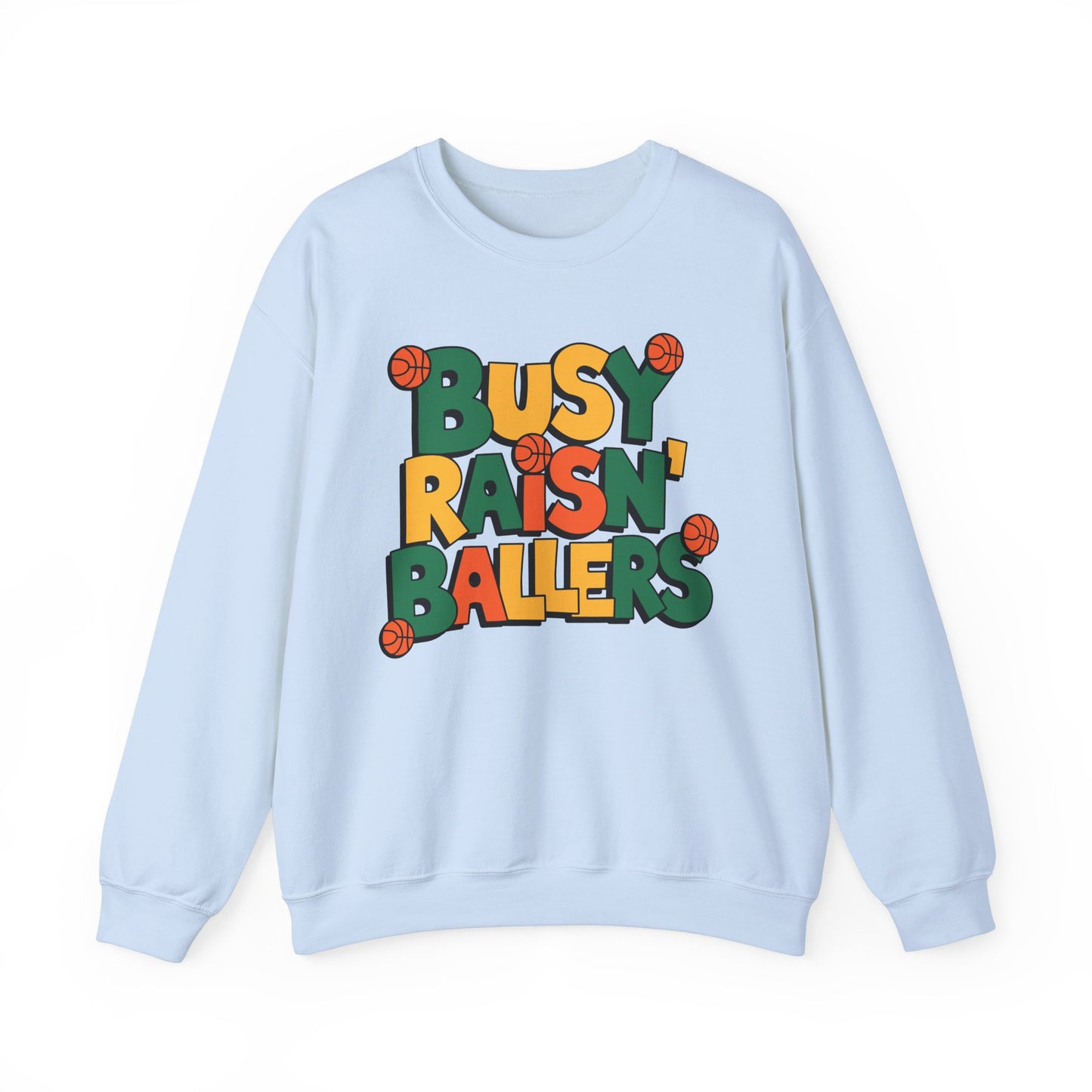 Busy Raisin' Ballers Sweatshirt, Cute Mom Life Pullover, Sports Mom Shirt, Cozy Game Day Sweater, Basketball Baseball Football Gift