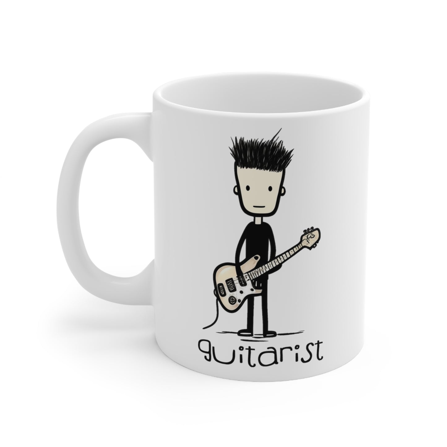 The Band...set of five (5) Stick figure band member mugs