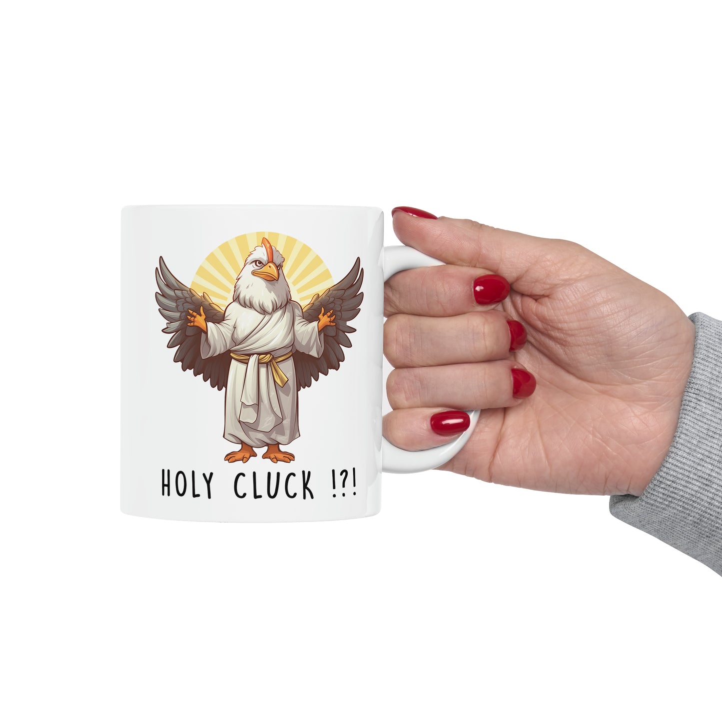 Holy Cluck!!!, humorous Chicken Mug