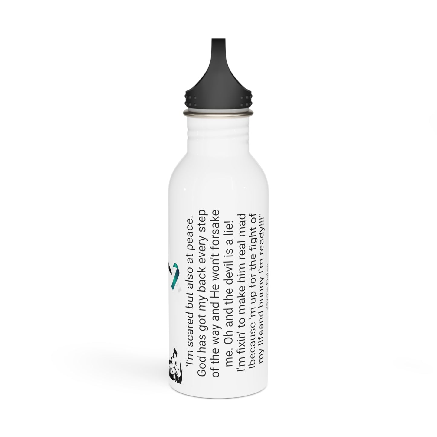 The Sicky Subscription - Cervical Cancer Awareness - Supporting the Fight Against Cervical Cancer - Water Bottle 2 --Jayme Fisher