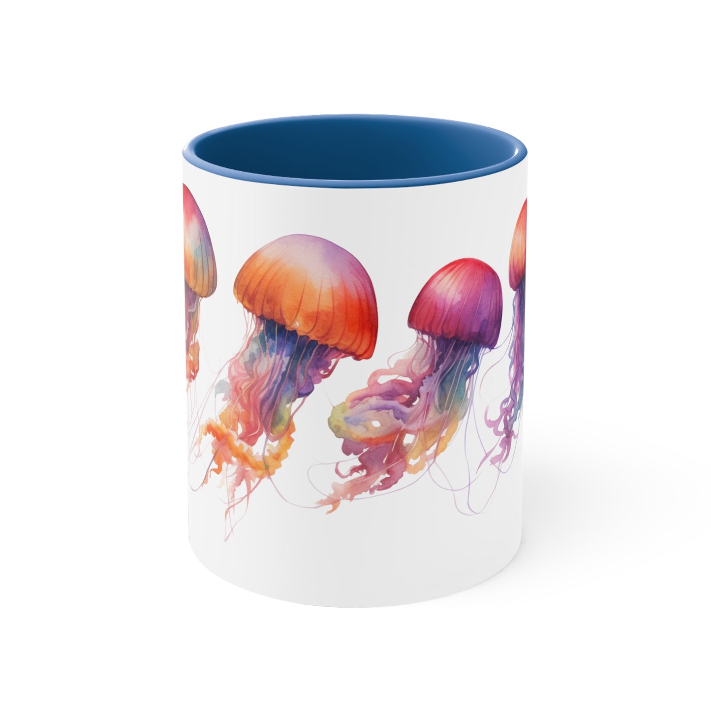From the Sea, set of Six (6) Watercolor Mugs.