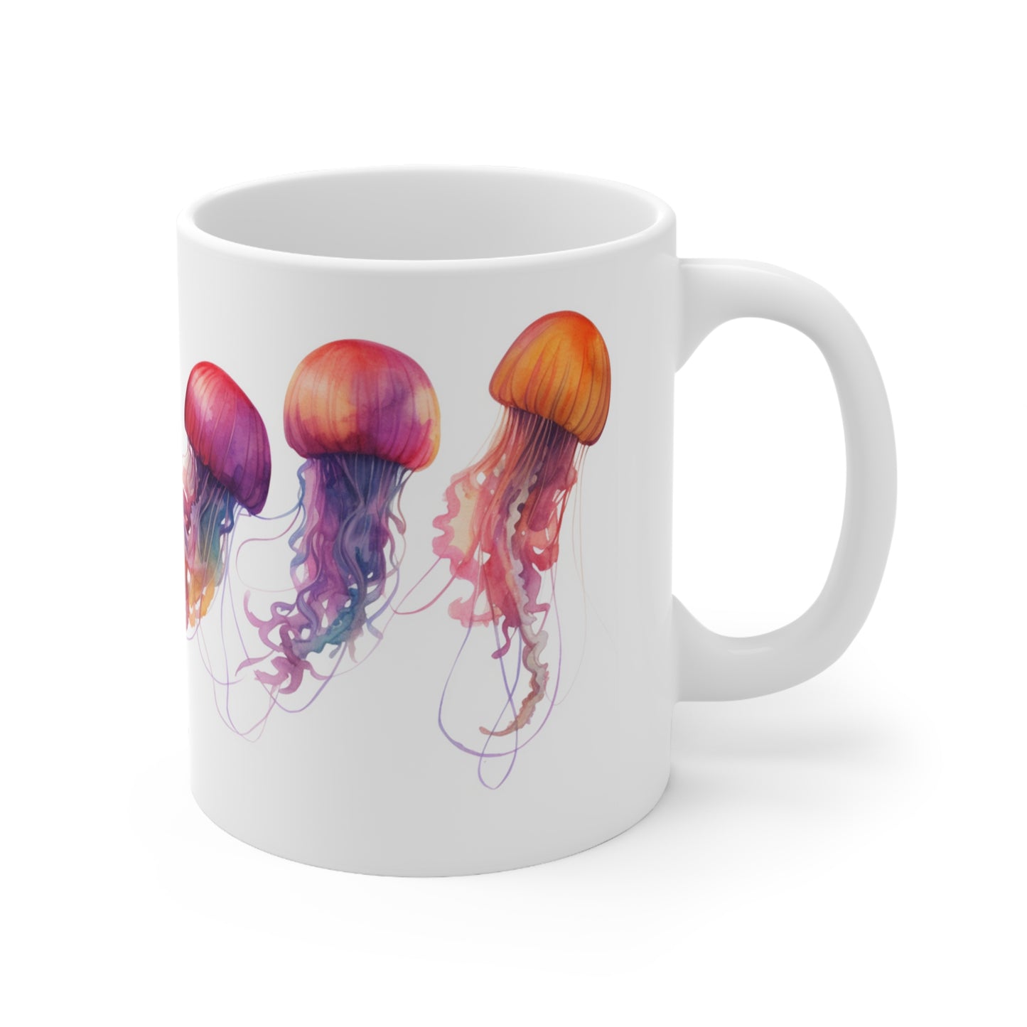Floating Jellies 11oz  Watercolor Sea Life Series Collectible Mug