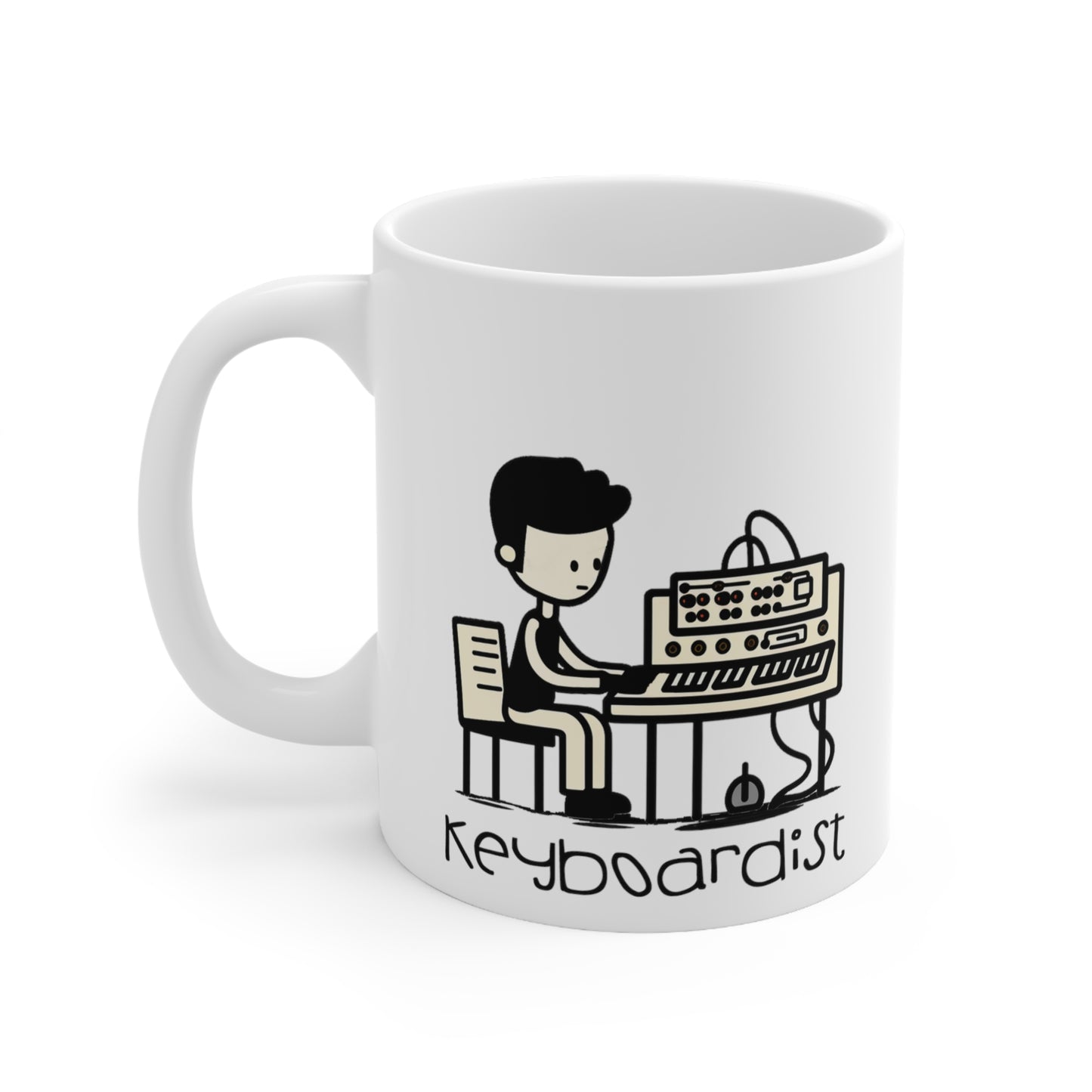 The Band...set of five (5) Stick figure band member mugs