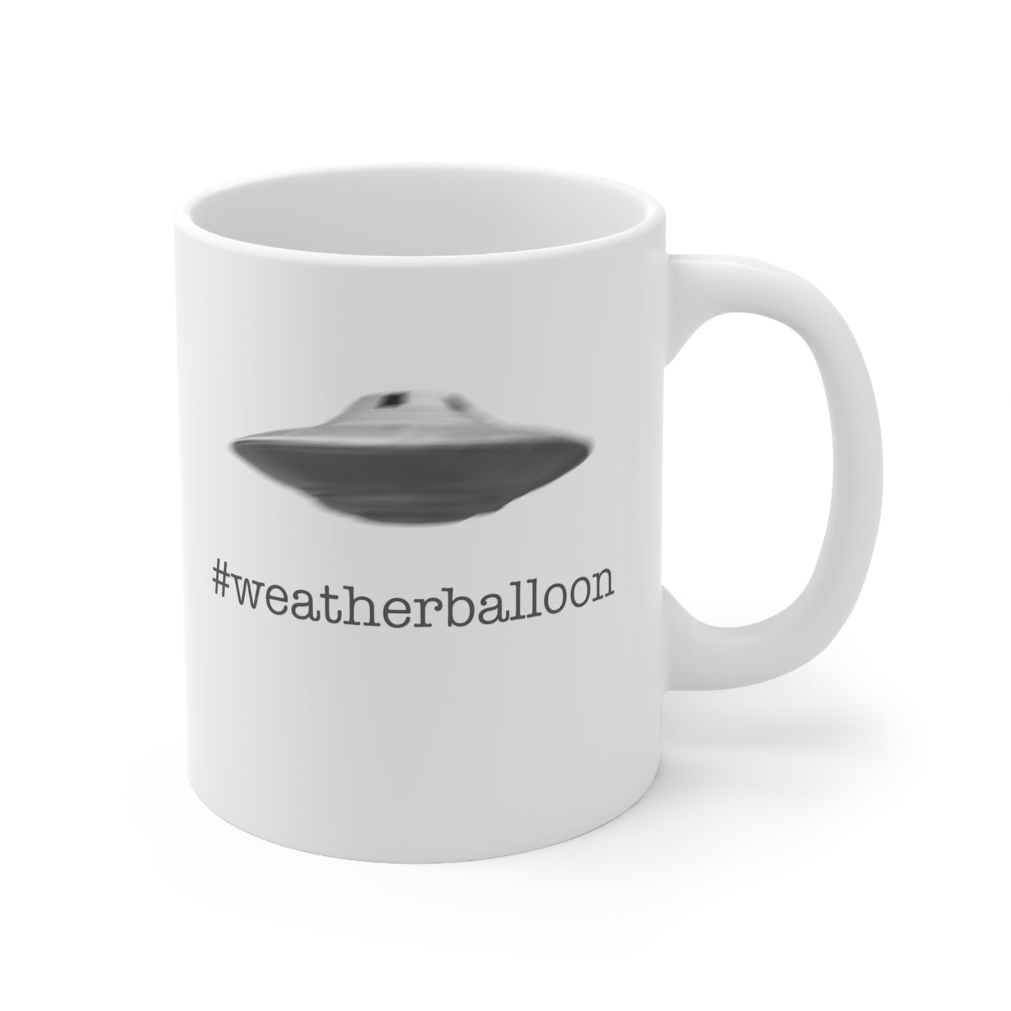 Alien / UFO / Weatherballoon? Novelty 11oz Coffee Mug.