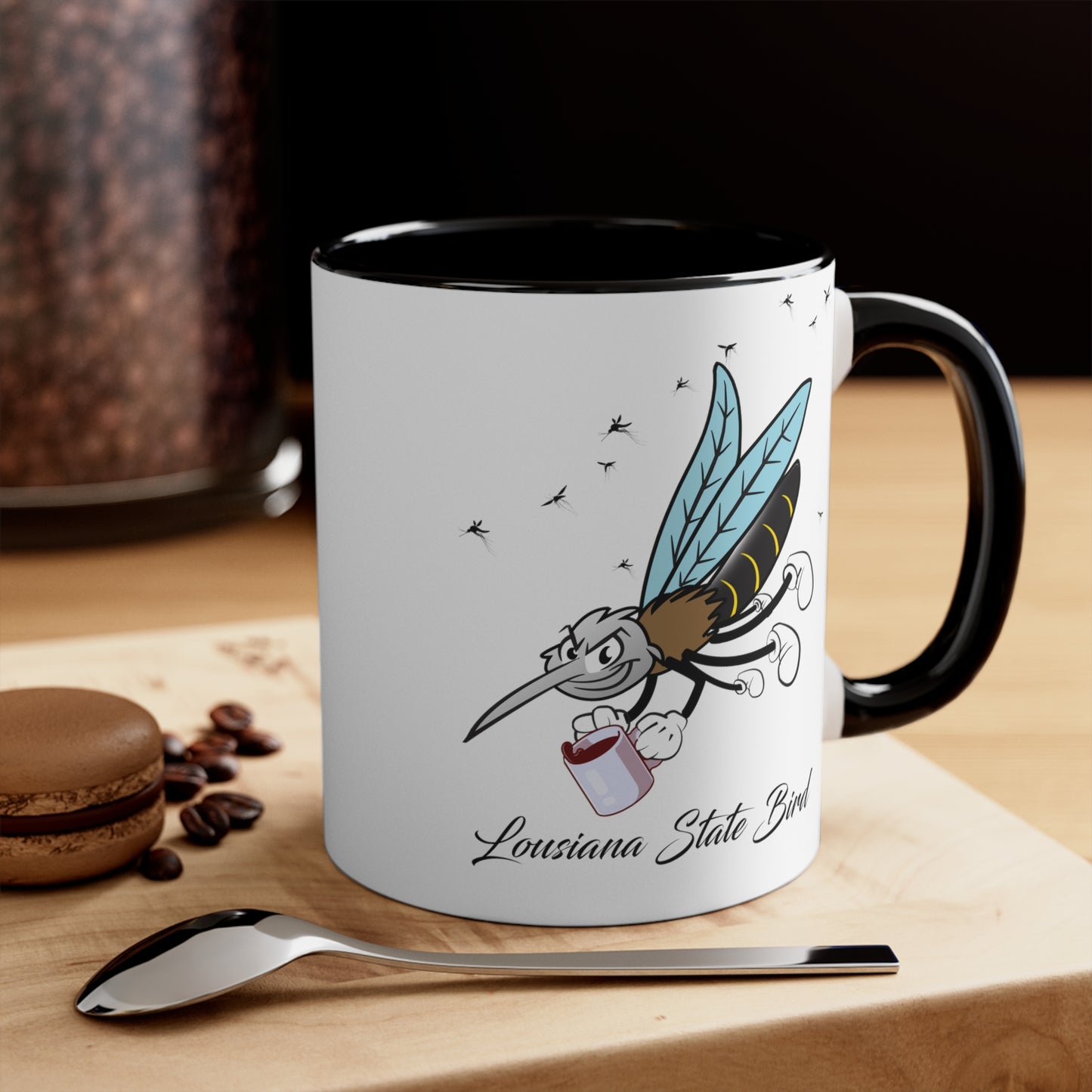 "Skeeter Sipper" The Louisiana State Bird - Humor Coffee Mug.