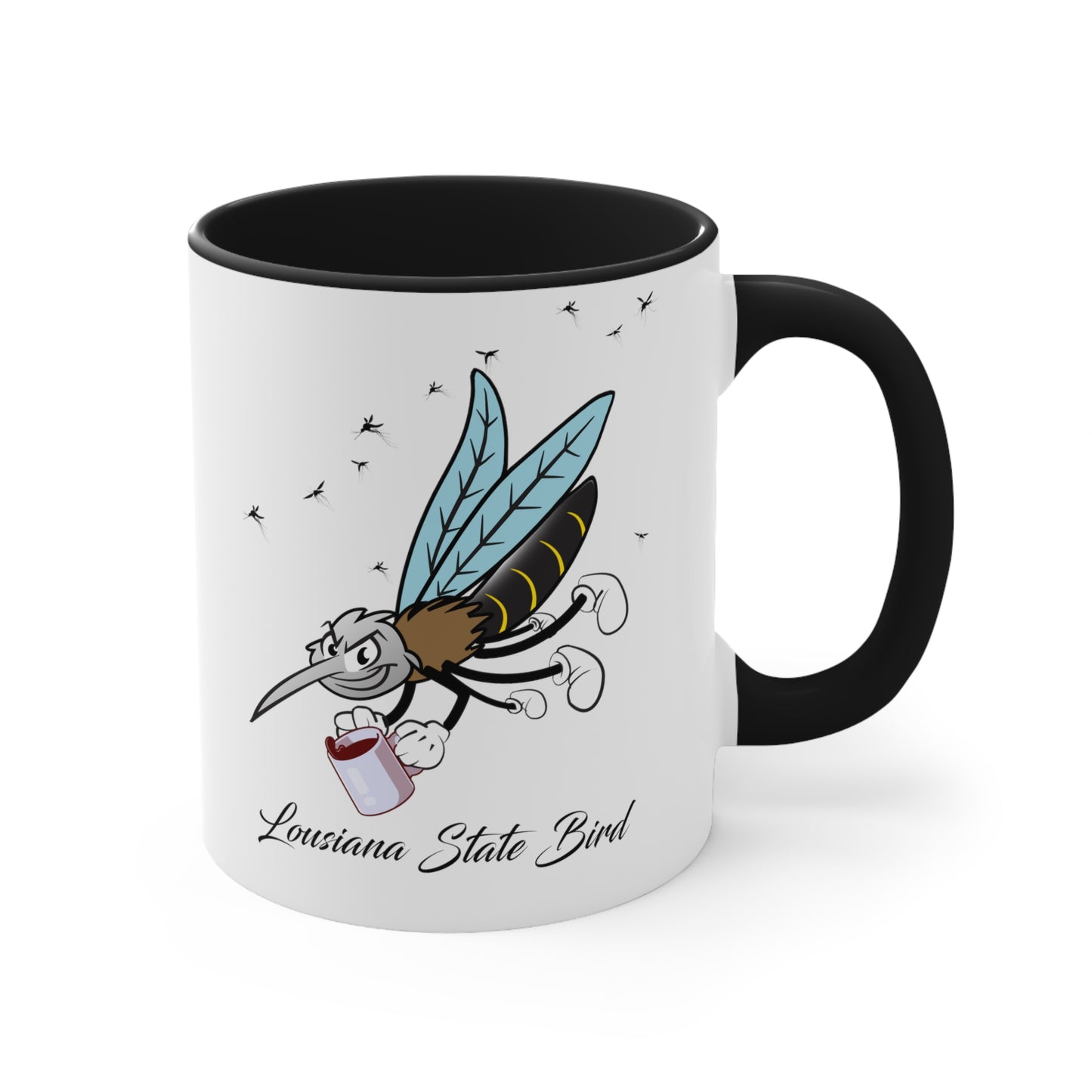 "Skeeter Sipper" The Louisiana State Bird - Humor Coffee Mug.