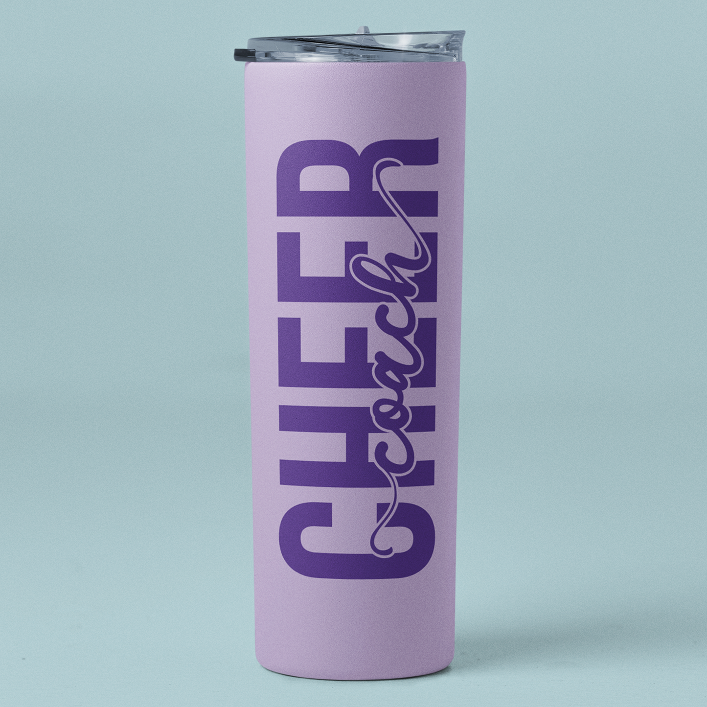 Personalized 20oz Skinny Tumbler – CHEER Edition