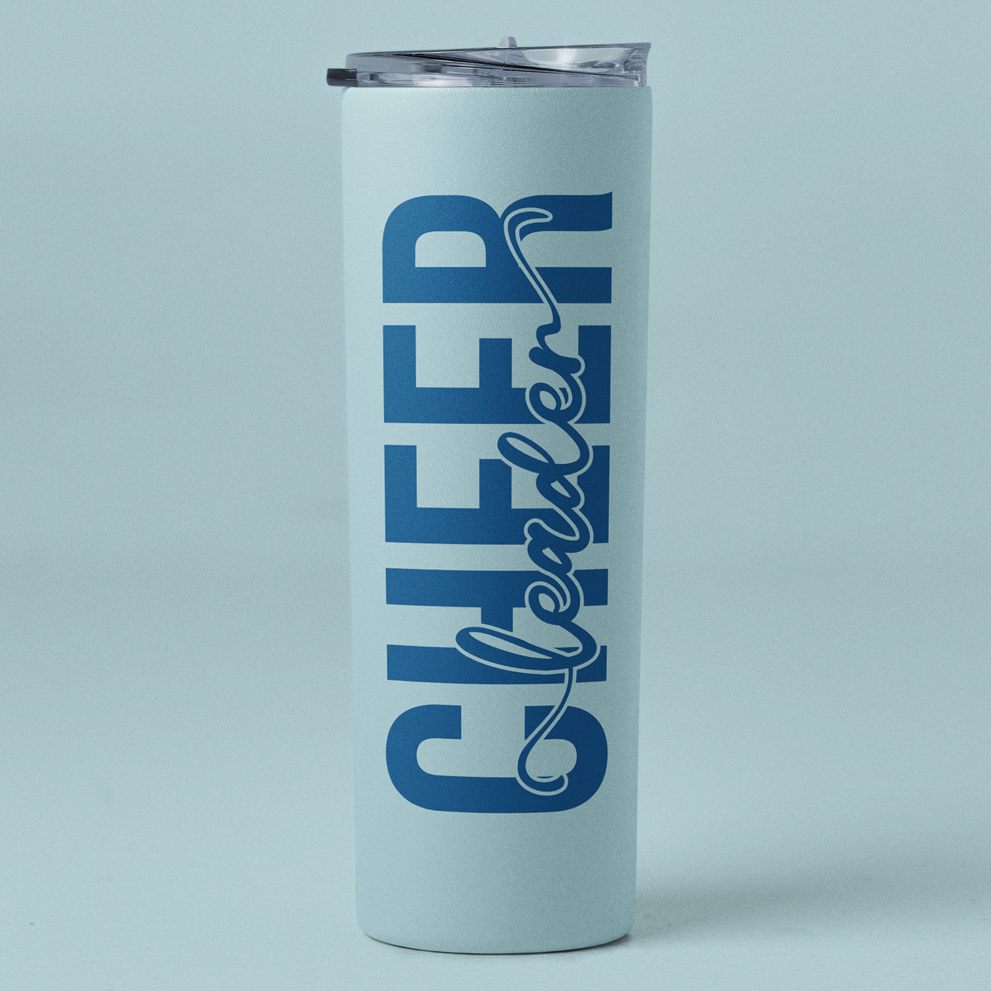 Personalized 20oz Skinny Tumbler – CHEER Edition
