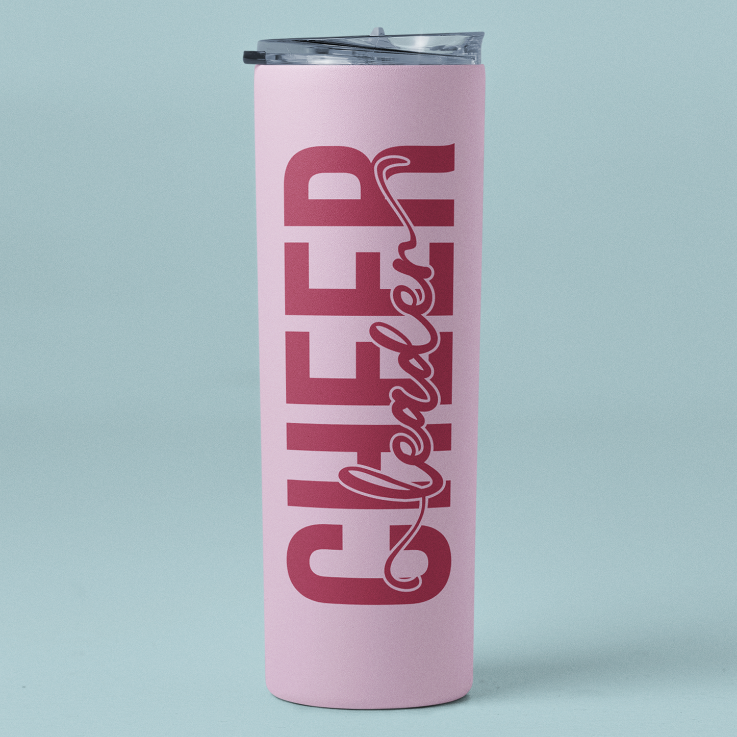 Personalized 20oz Skinny Tumbler – CHEER Edition
