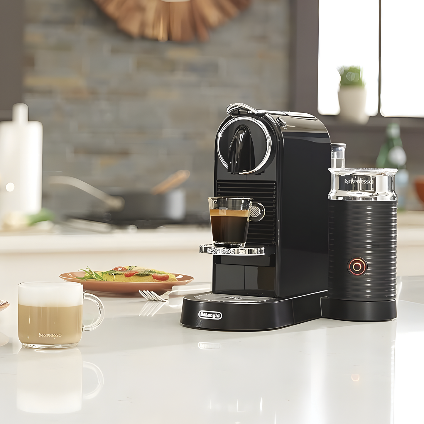 Nespresso CitiZ Espresso Machine with Milk Frother – Black