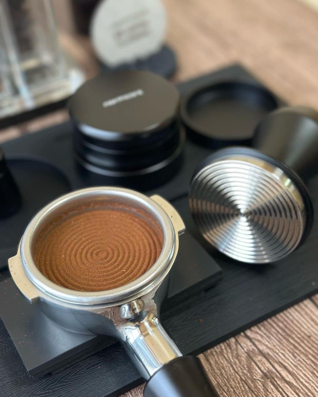Normcore Spring-Loaded Espresso Tamper V4 | 51mm–58.5mm Ripple Base