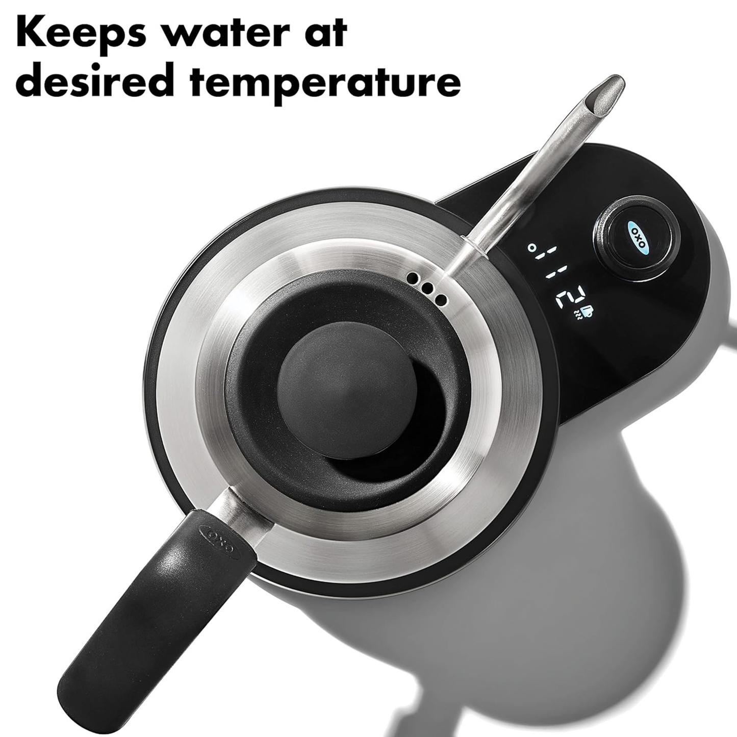 OXO Brew Gooseneck Electric Kettle – 1L Stainless Steel