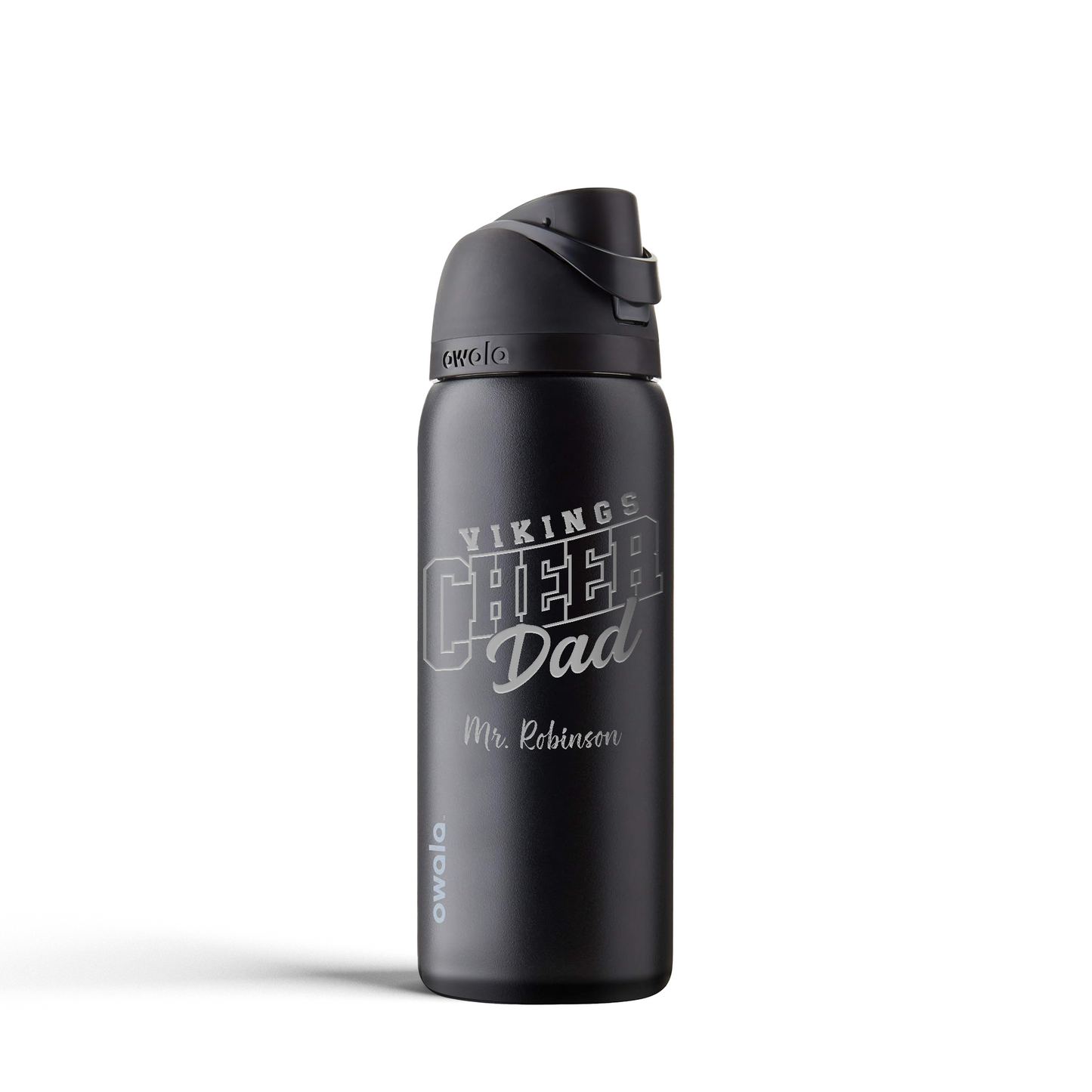 Custom Cheer Dad, Brother Sister Owala 32oz Tumbler – Laser Engraved