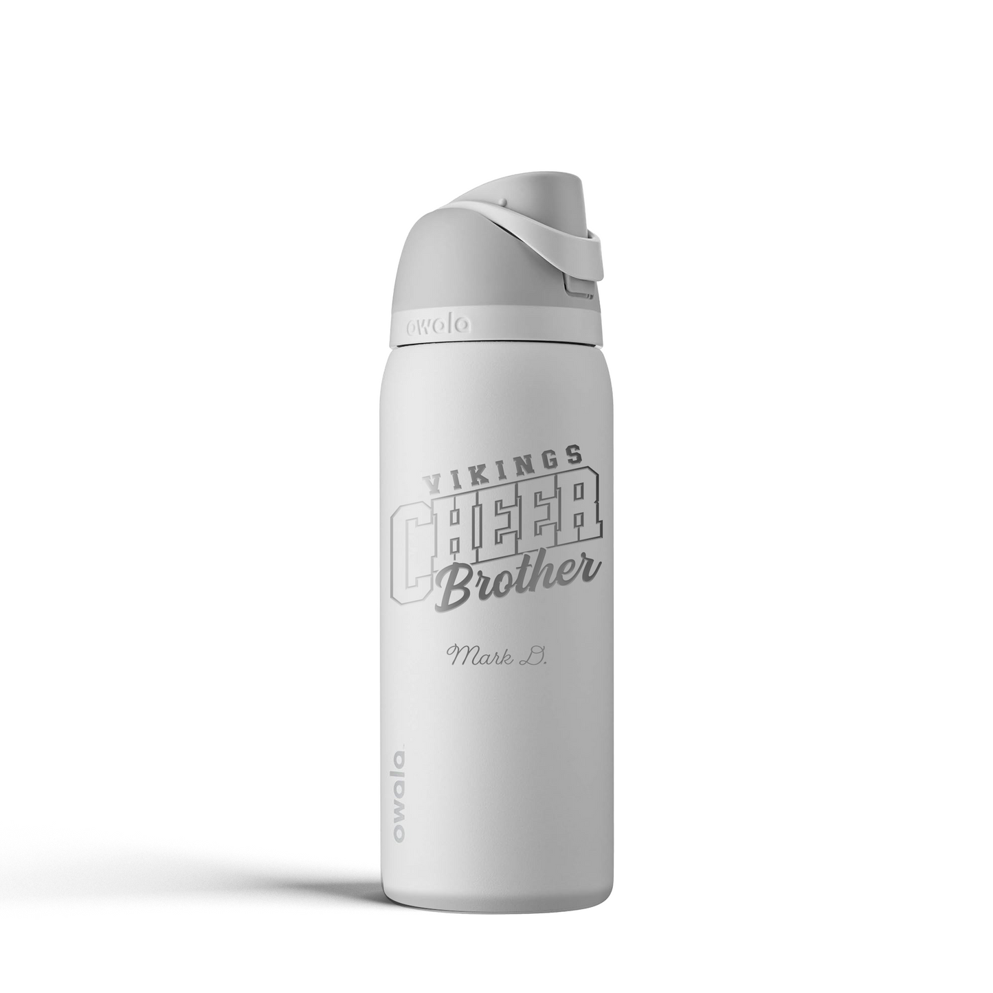 Custom Cheer Dad, Brother Sister Owala 32oz Tumbler – Laser Engraved