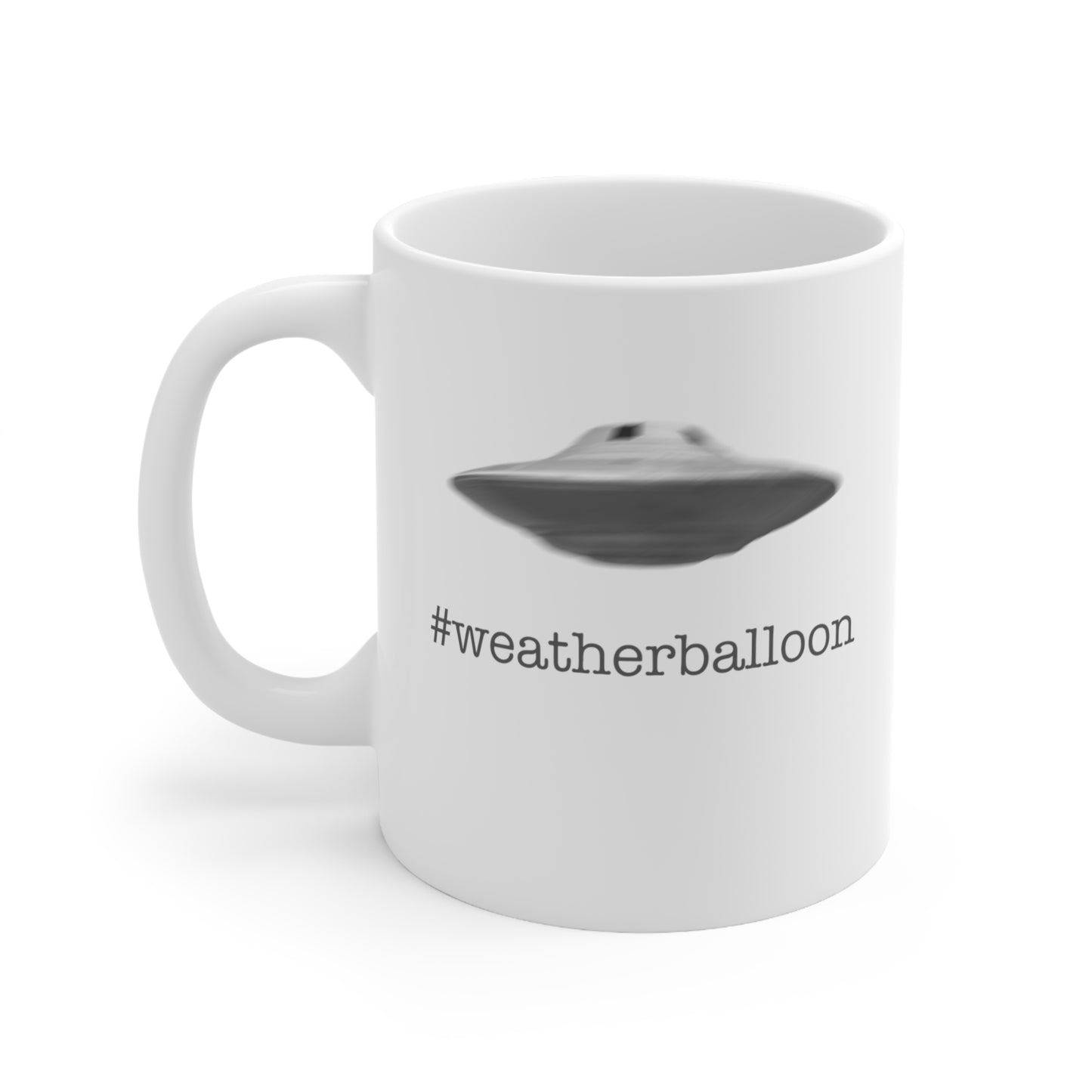 Alien / UFO / Weatherballoon? Novelty 11oz Coffee Mug.