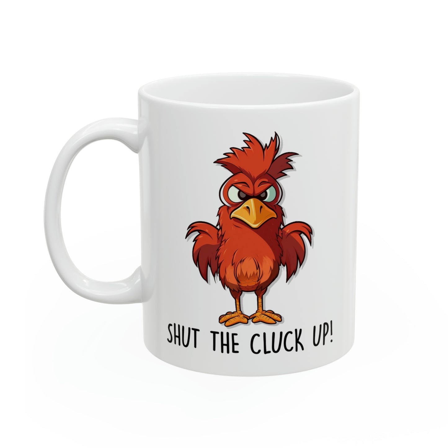 Cluckin' A Right!!! Set of Four Funny Cluckin Chicken Mugs!