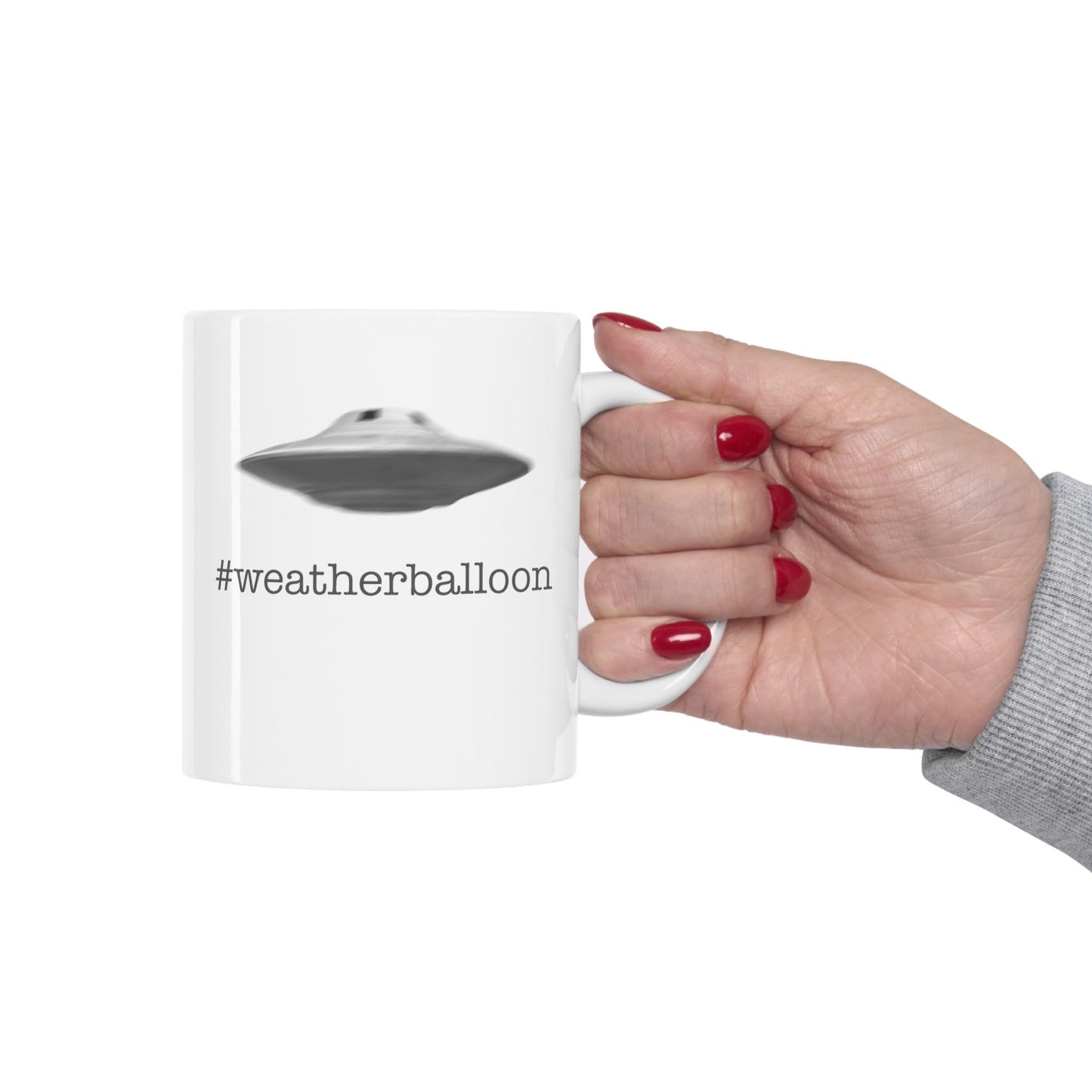 Alien / UFO / Weatherballoon? Novelty 11oz Coffee Mug.