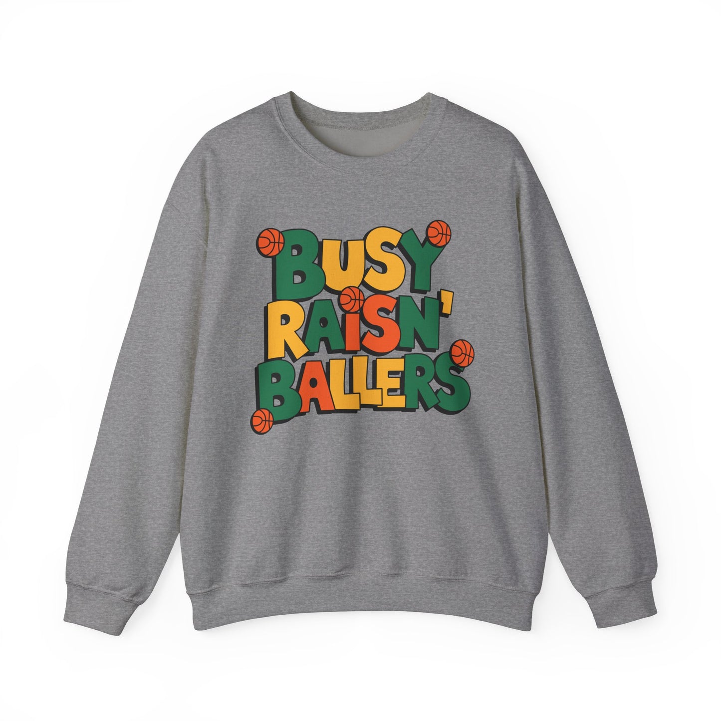 Busy Raisin' Ballers Sweatshirt, Cute Mom Life Pullover, Sports Mom Shirt, Cozy Game Day Sweater, Basketball Baseball Football Gift