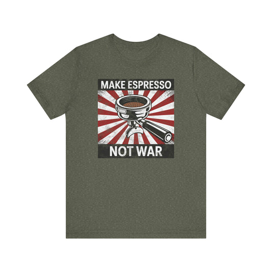 Coffee Lover T-Shirt, Espresso Tee, Peaceful Brew Shirt, Coffee Drinkers Gift, Barista Top, Coffee Shop Apparel