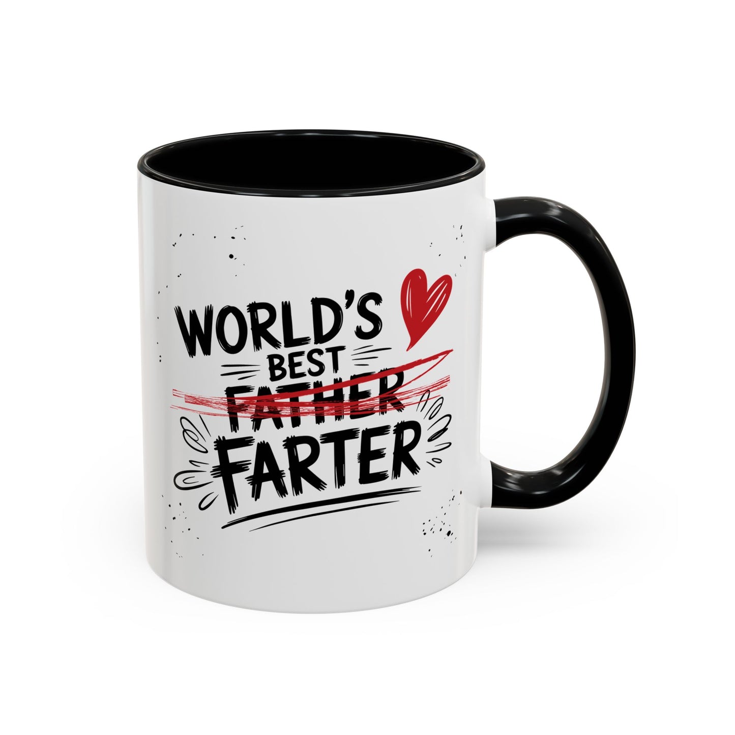 Worlds Best Farter Mug | Funny Dad Coffee Mug | Worlds Best Father Scratch Out Mug | Fathers Day Funny Gift Mug
