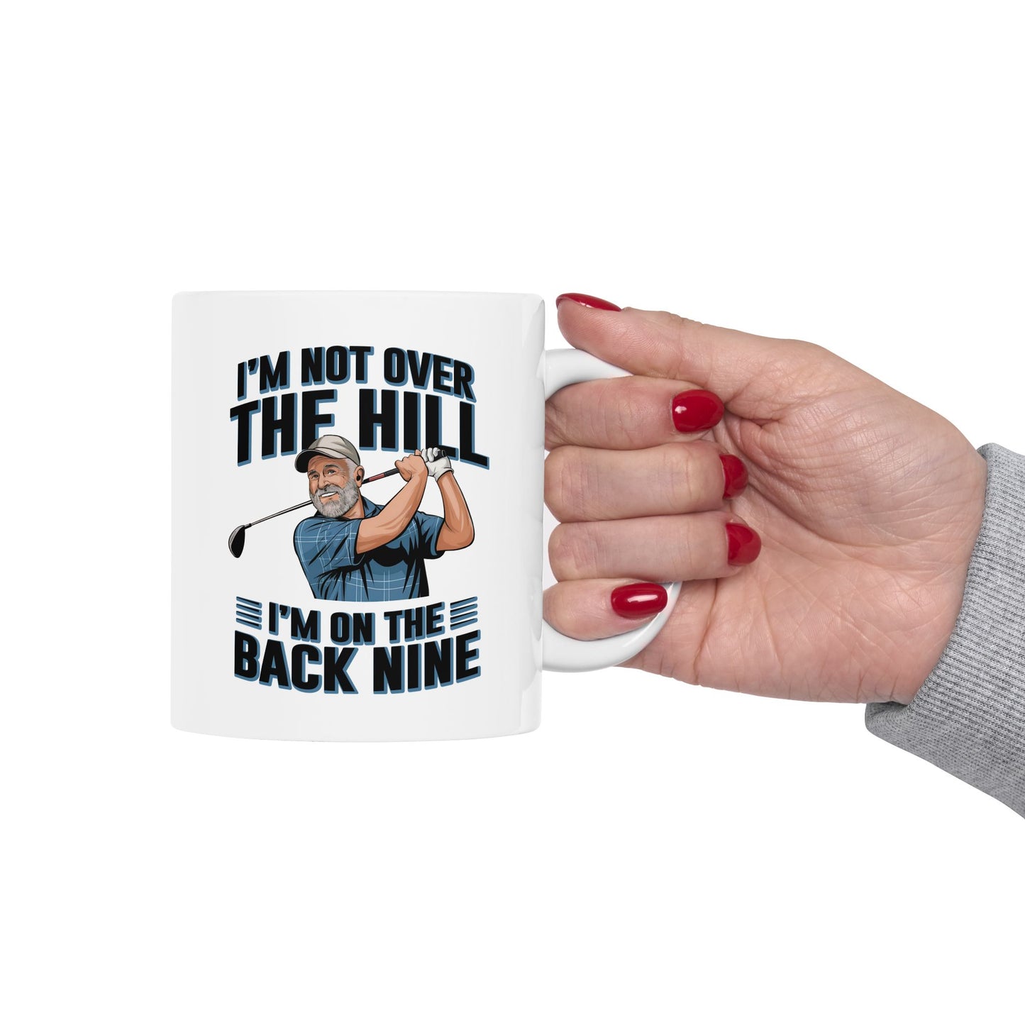 Over The Hill Humourous Golf Mug