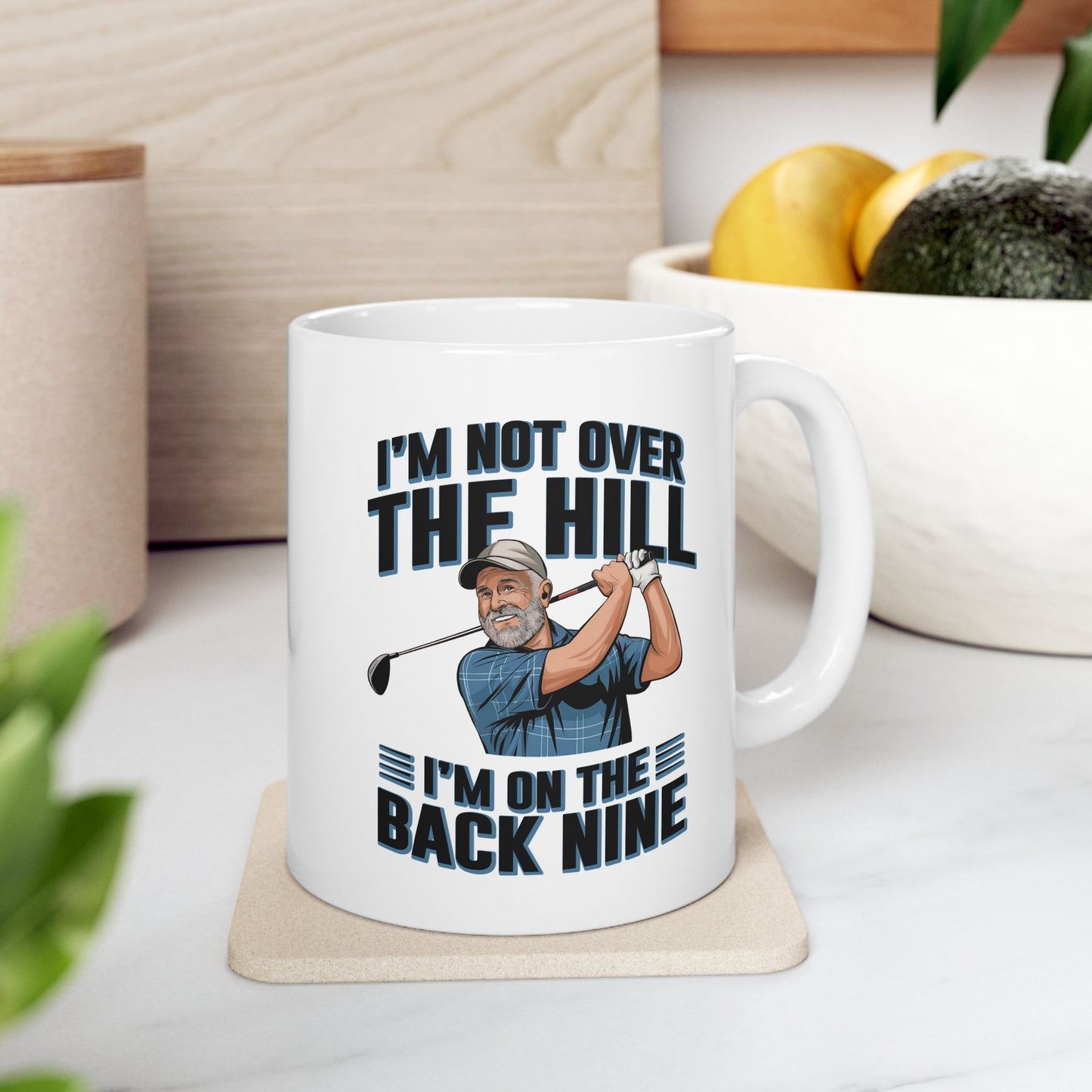 Over The Hill Humourous Golf Mug