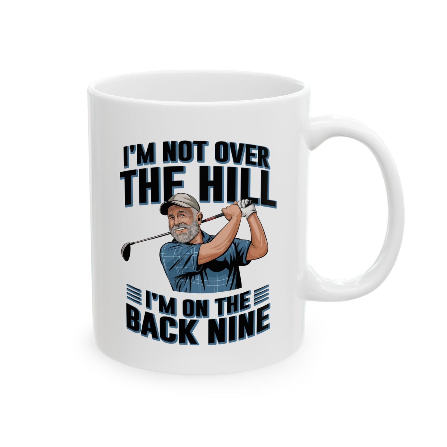 Over The Hill Humourous Golf Mug