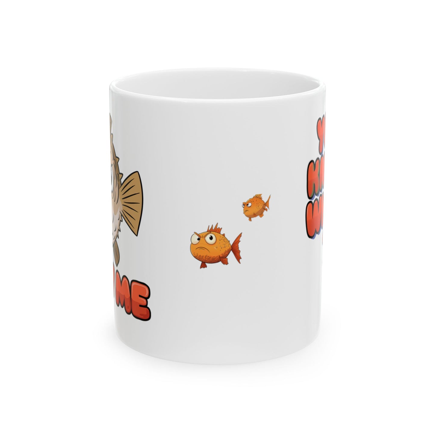 Blow Me, Funny Blowfish Mug.