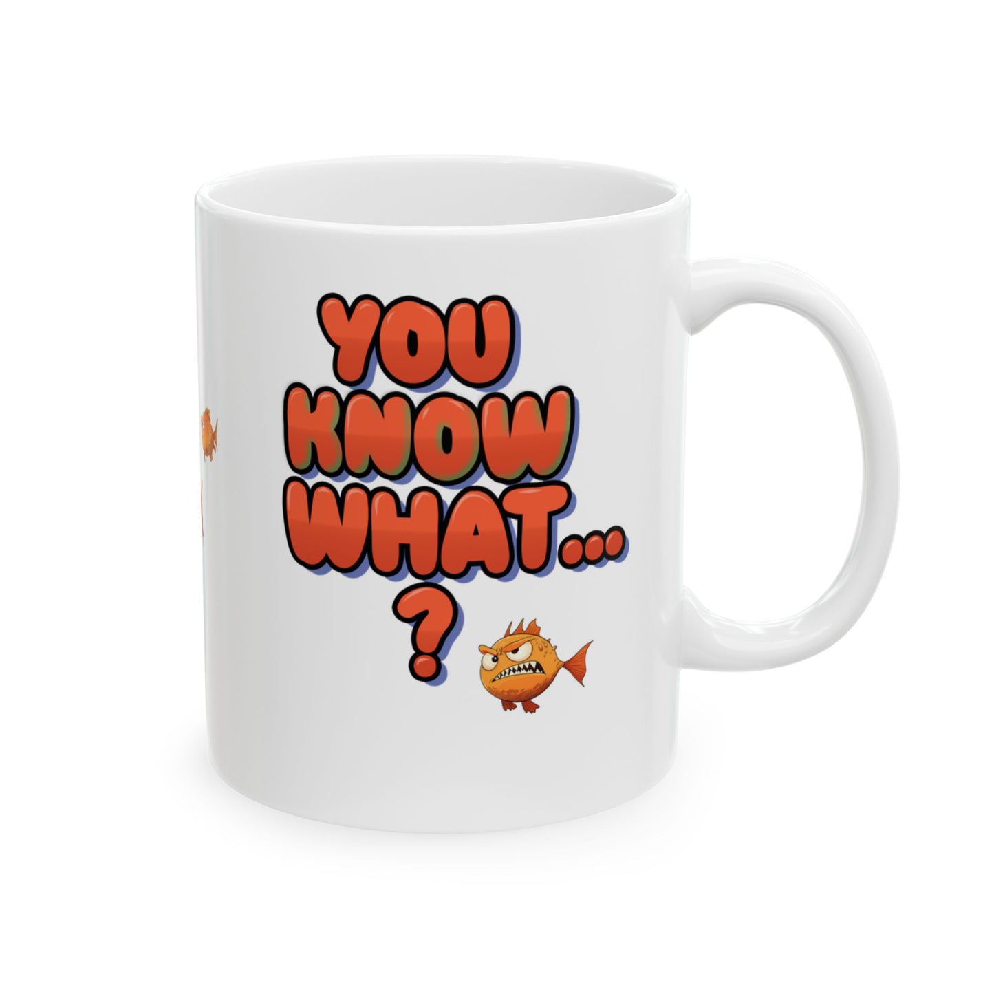 Blow Me, Funny Blowfish Mug.