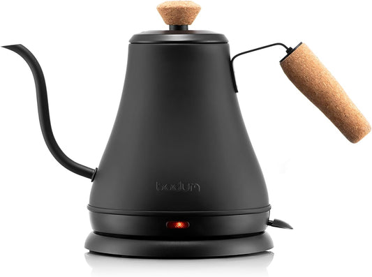 Bodum Bistro Gooseneck Kettle – Matte Black, Stainless Steel