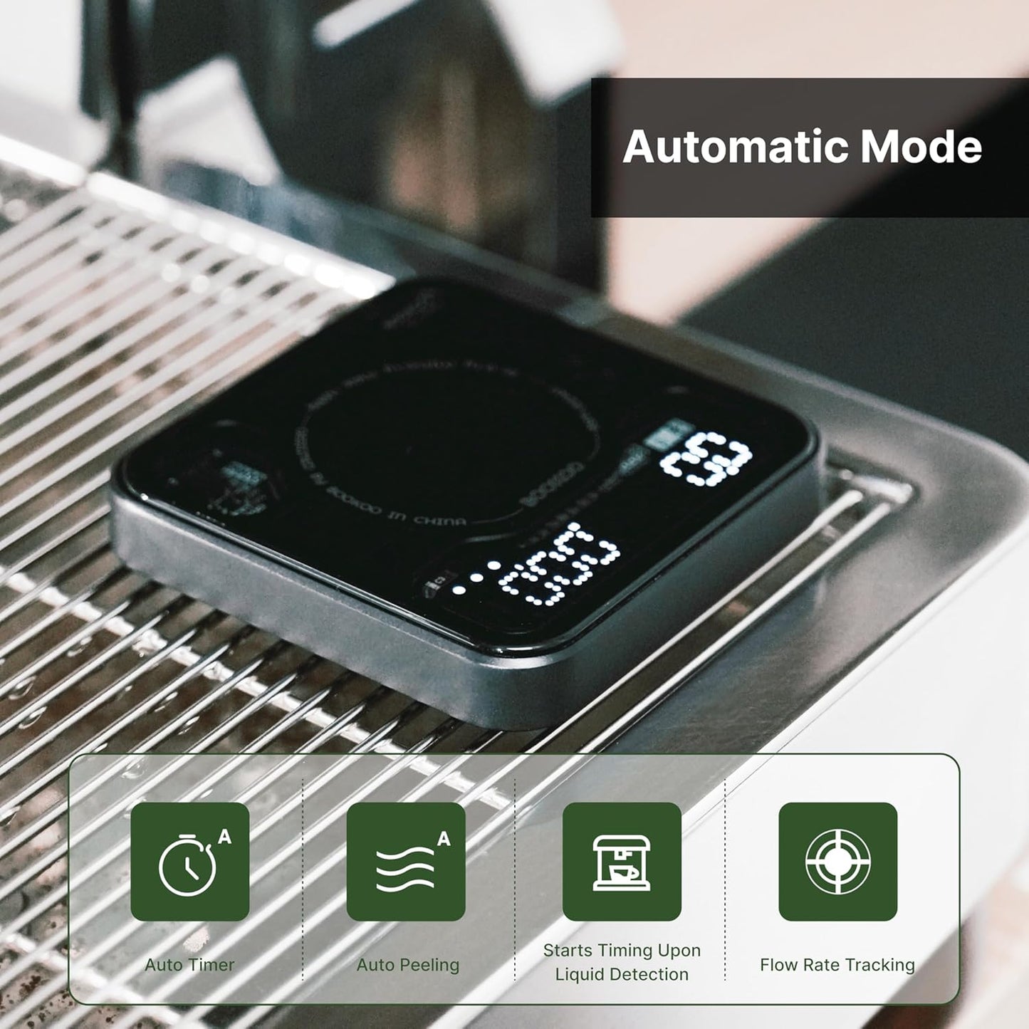 Bookoo Digital Espresso Scale with Timer & Bluetooth App