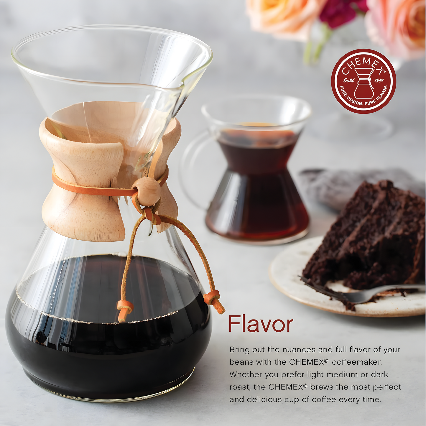 Chemex Pour-Over Glass Coffeemaker | Classic 8-Cup