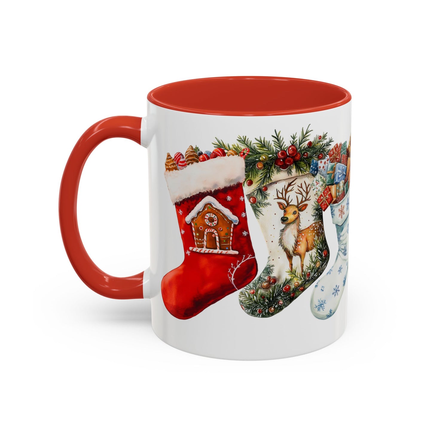 Christmas Stockings Mug – Festive Holiday Coffee Cup (11oz)